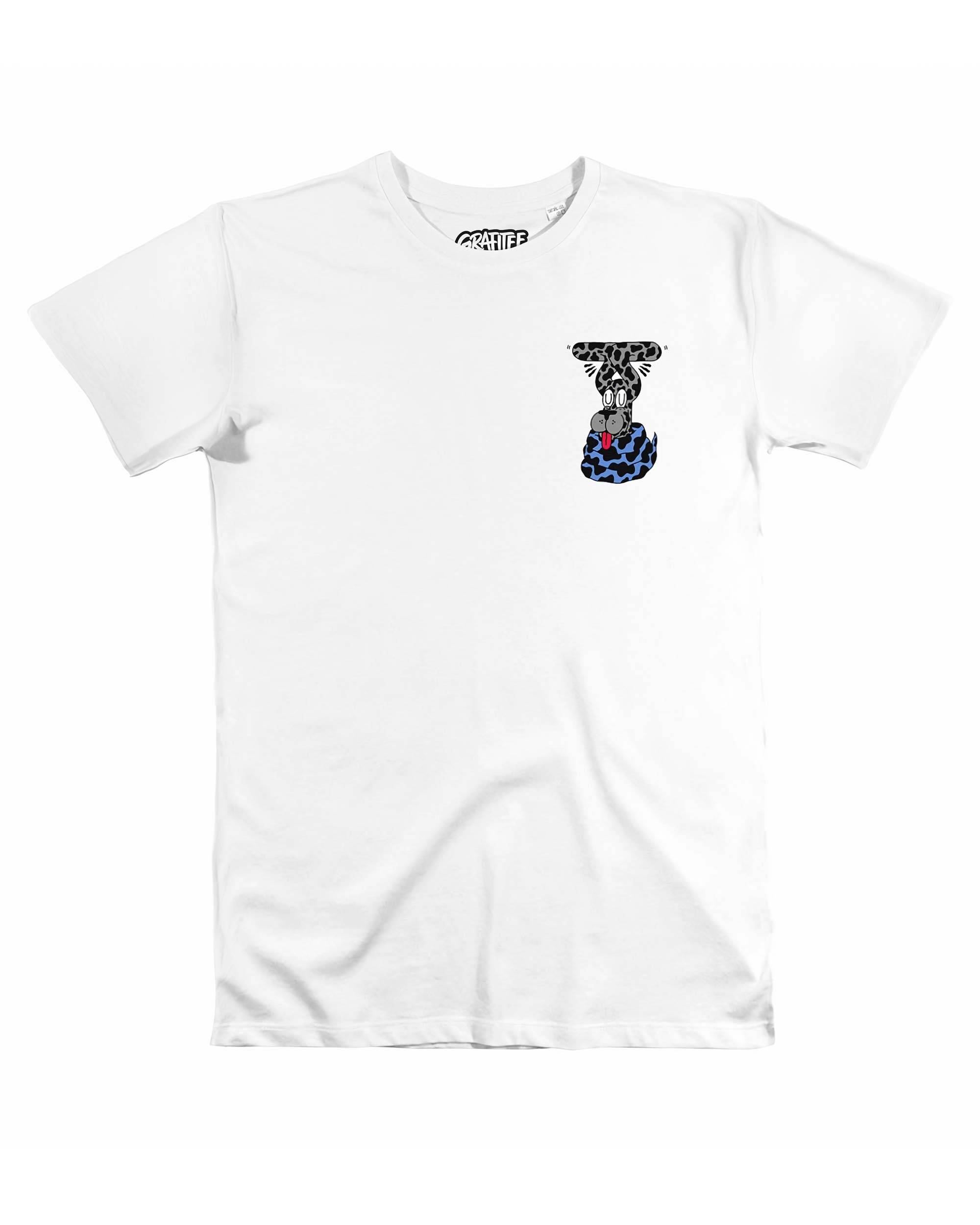 T-shirt Doggy Snake de couleur Blanc par BOKU