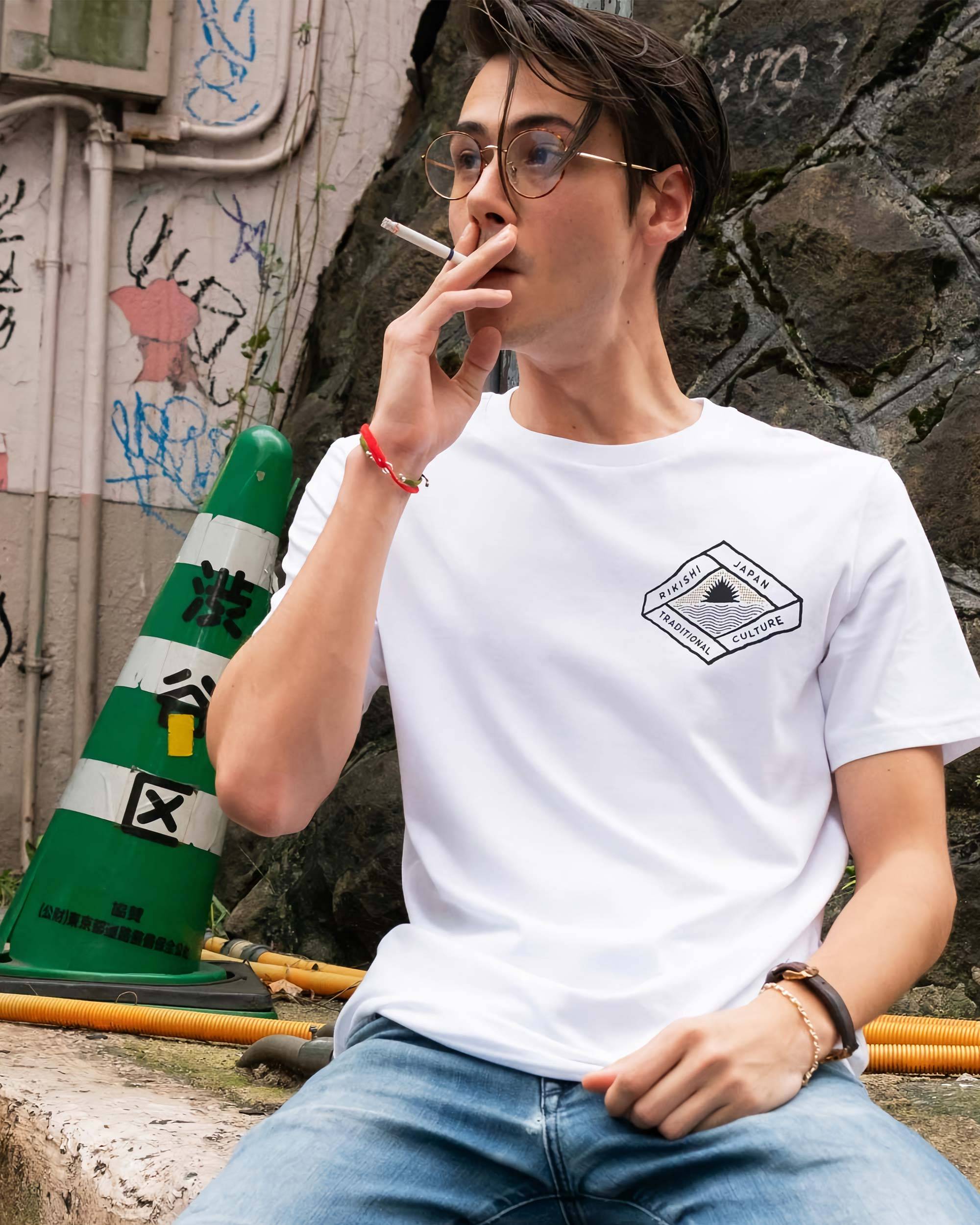 T-shirt Rikishi de couleur Blanc