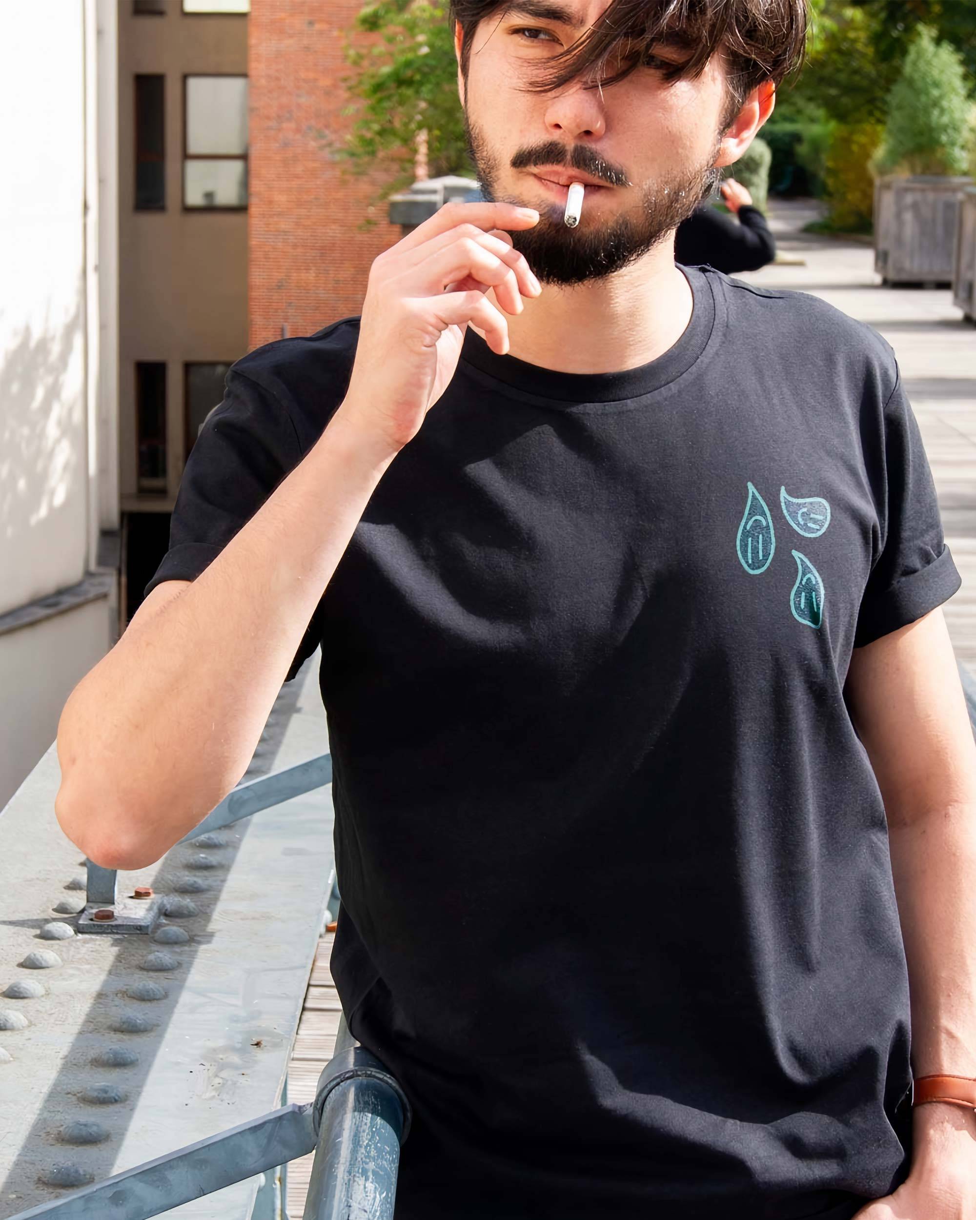 T-shirt Quiet Life de couleur Noir par Hedi Baka