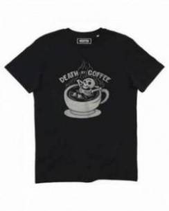 T-shirt Death by coffee Grafitee