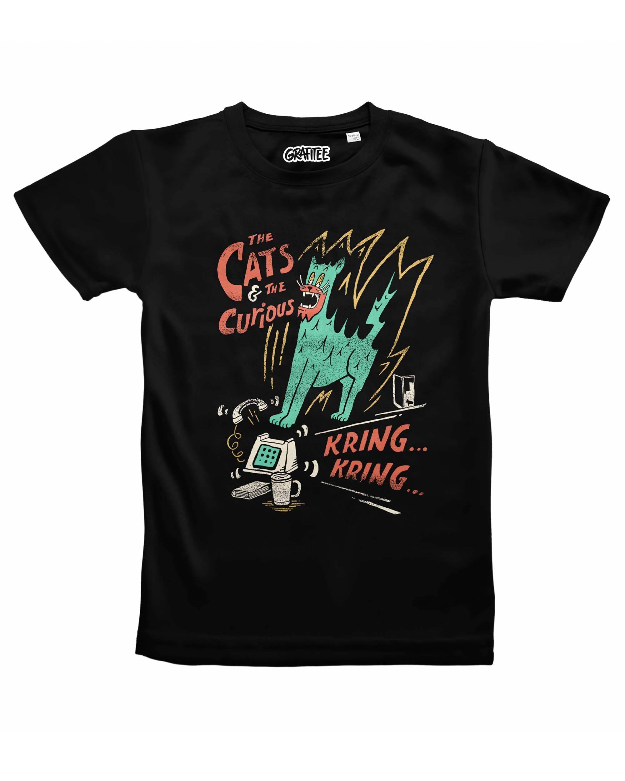 T-shirt Cats and curious Grafitee