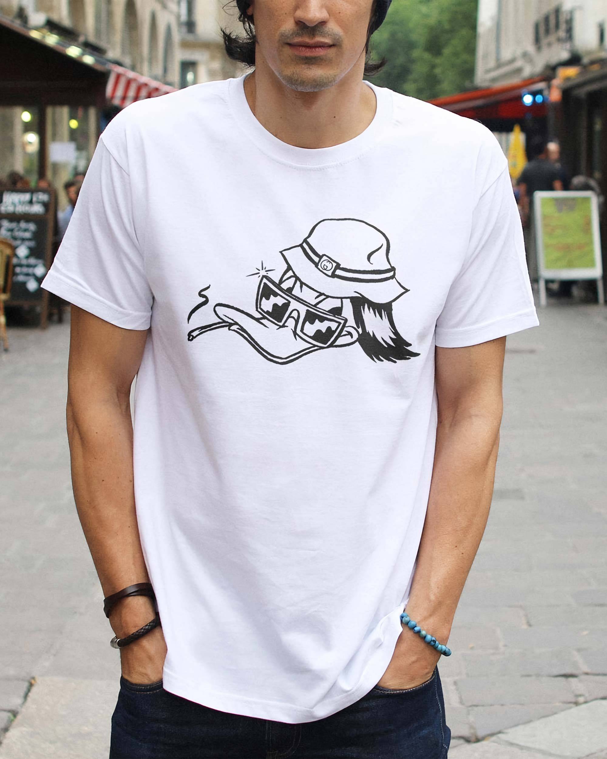 T-shirt Wild Donald de couleur Blanc par Bien Roulé