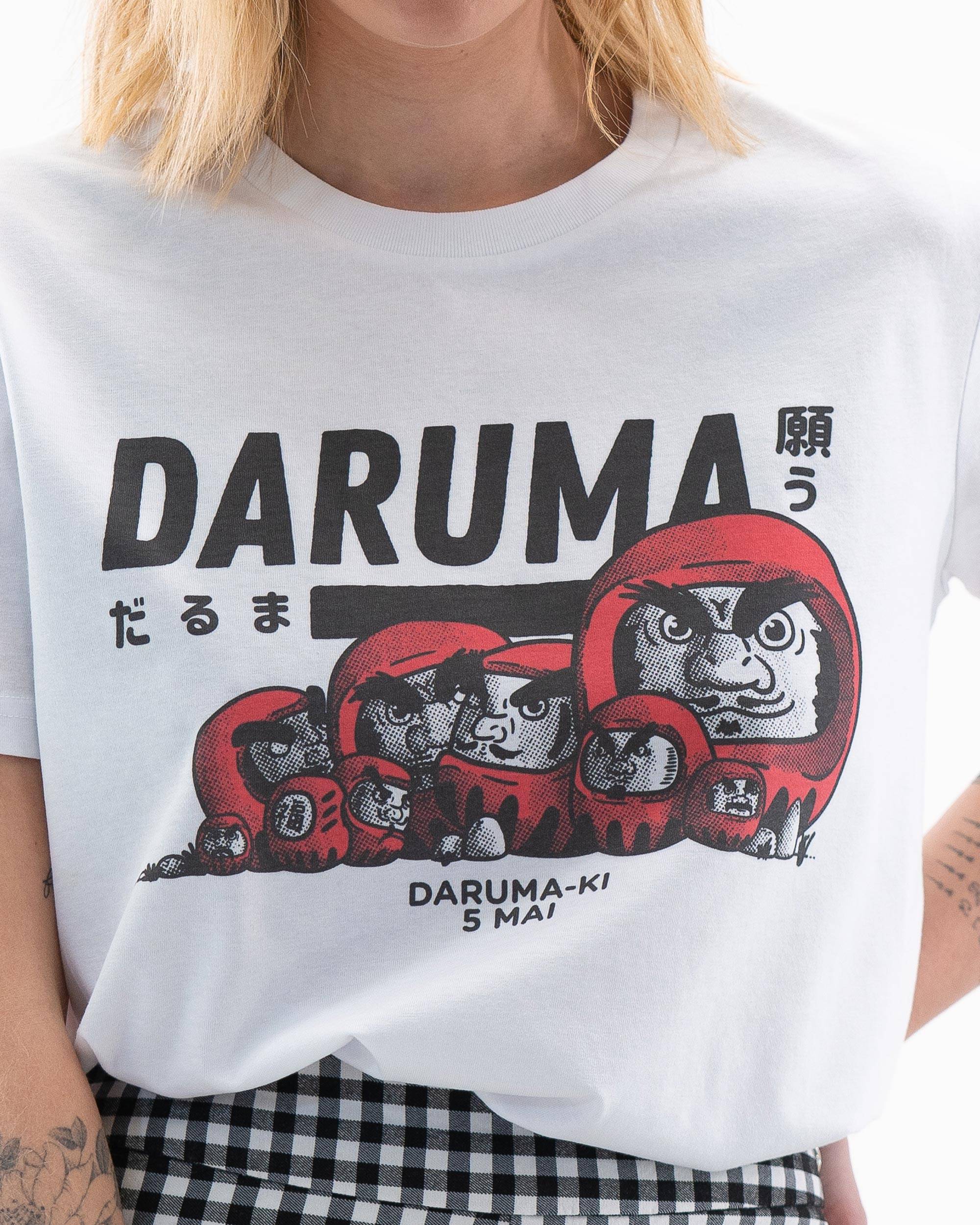 T-shirt Daruma-ki de couleur Blanc par The Beart Studio