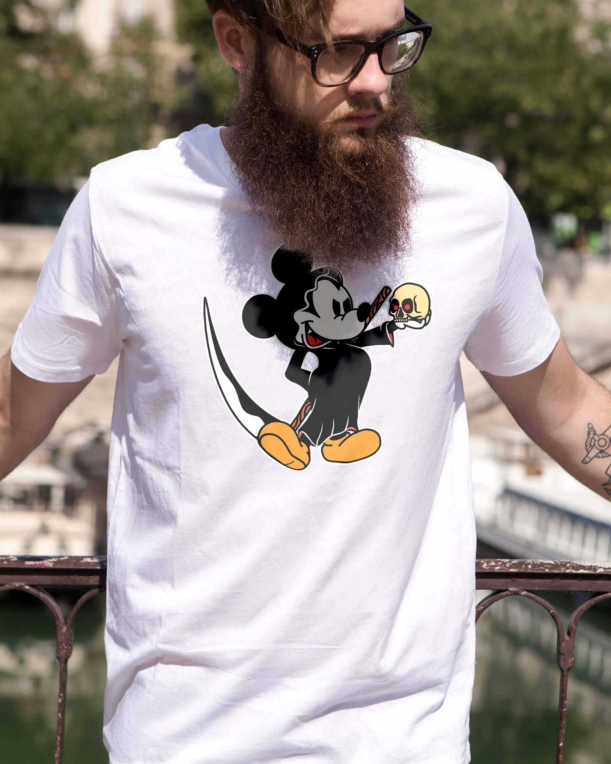 T-shirt Mickey Maléfique de couleur Blanc