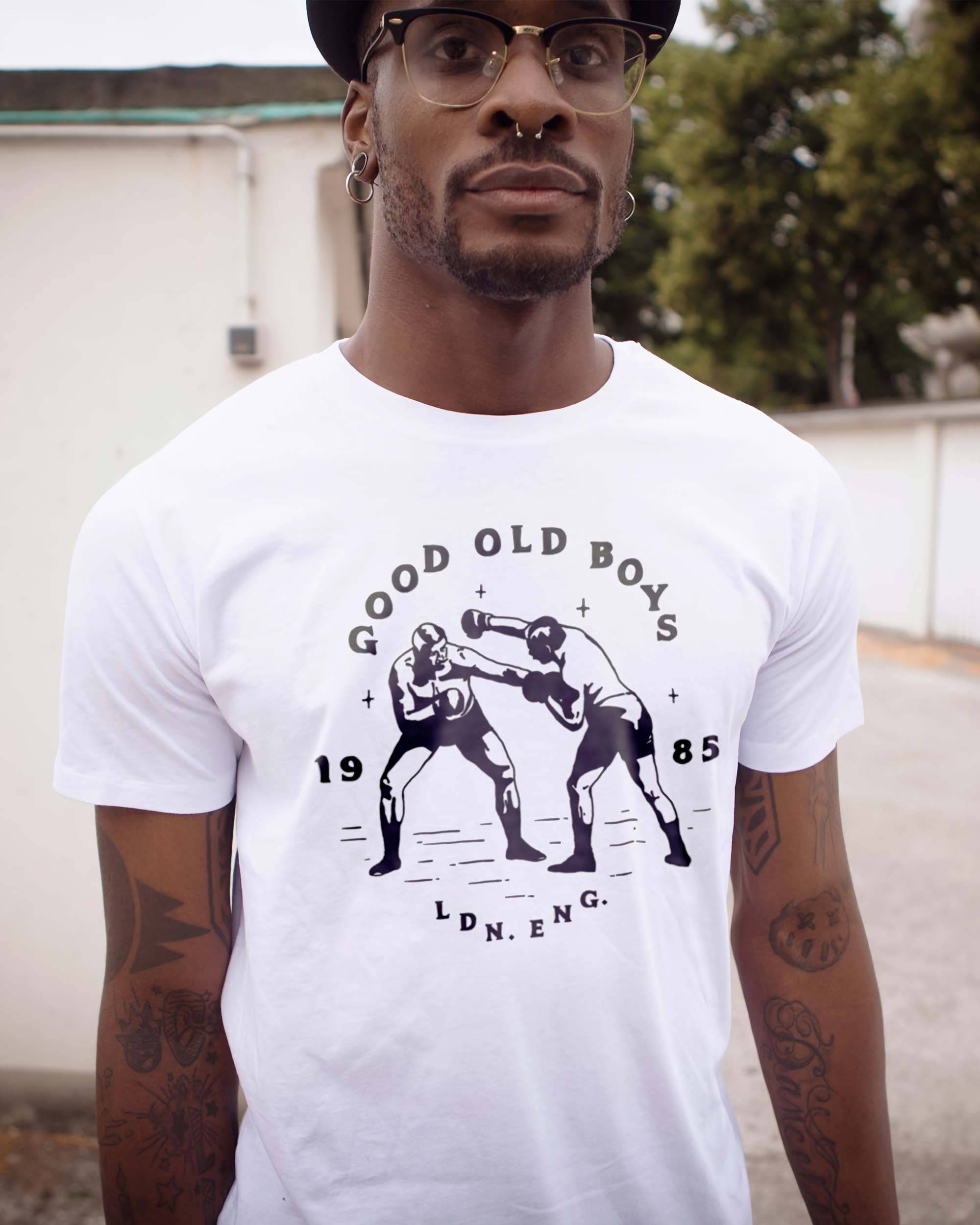 T-shirt Good Old Boys de couleur Blanc