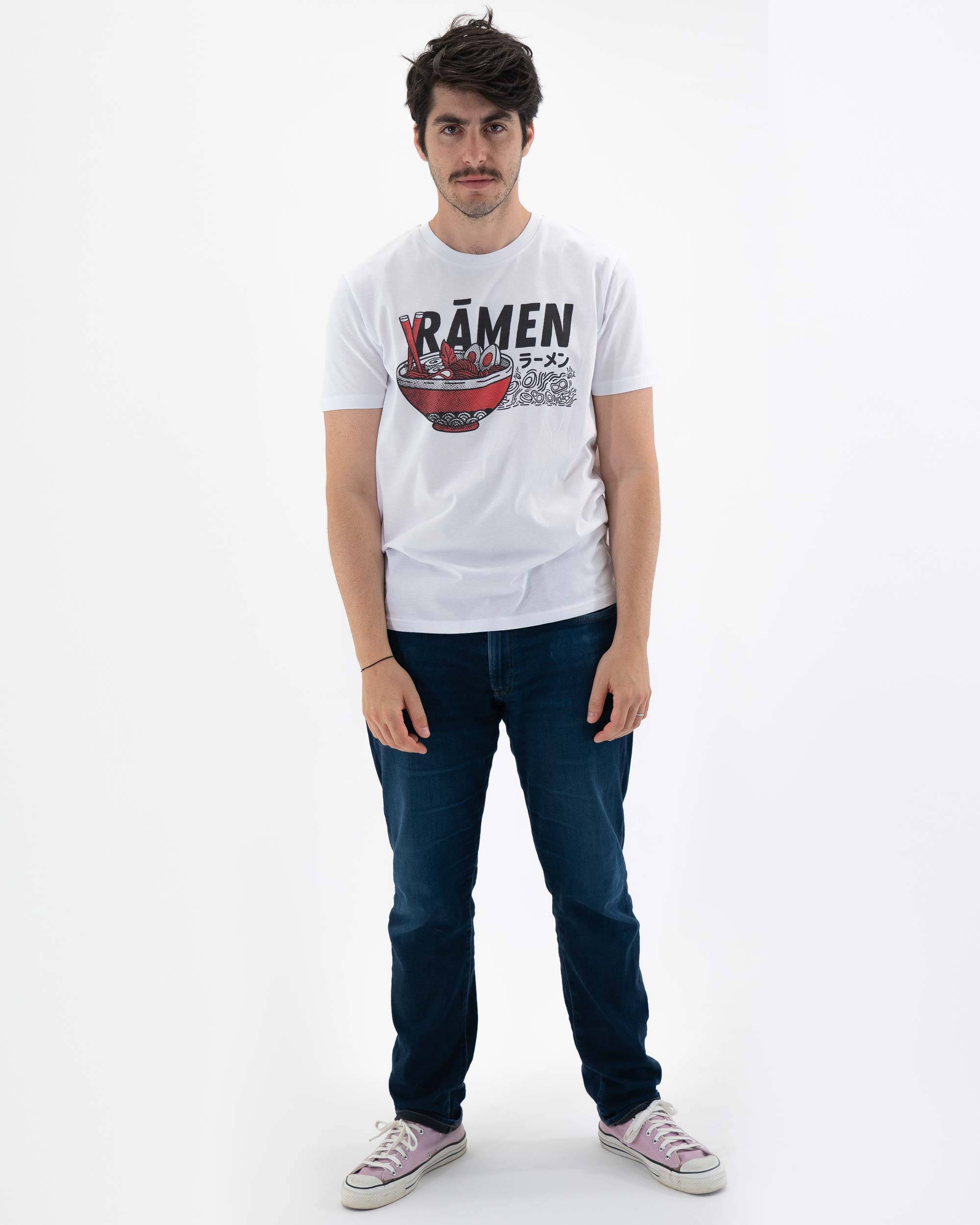 T-shirt Bol De Ramen de couleur Blanc par The Beart Studio