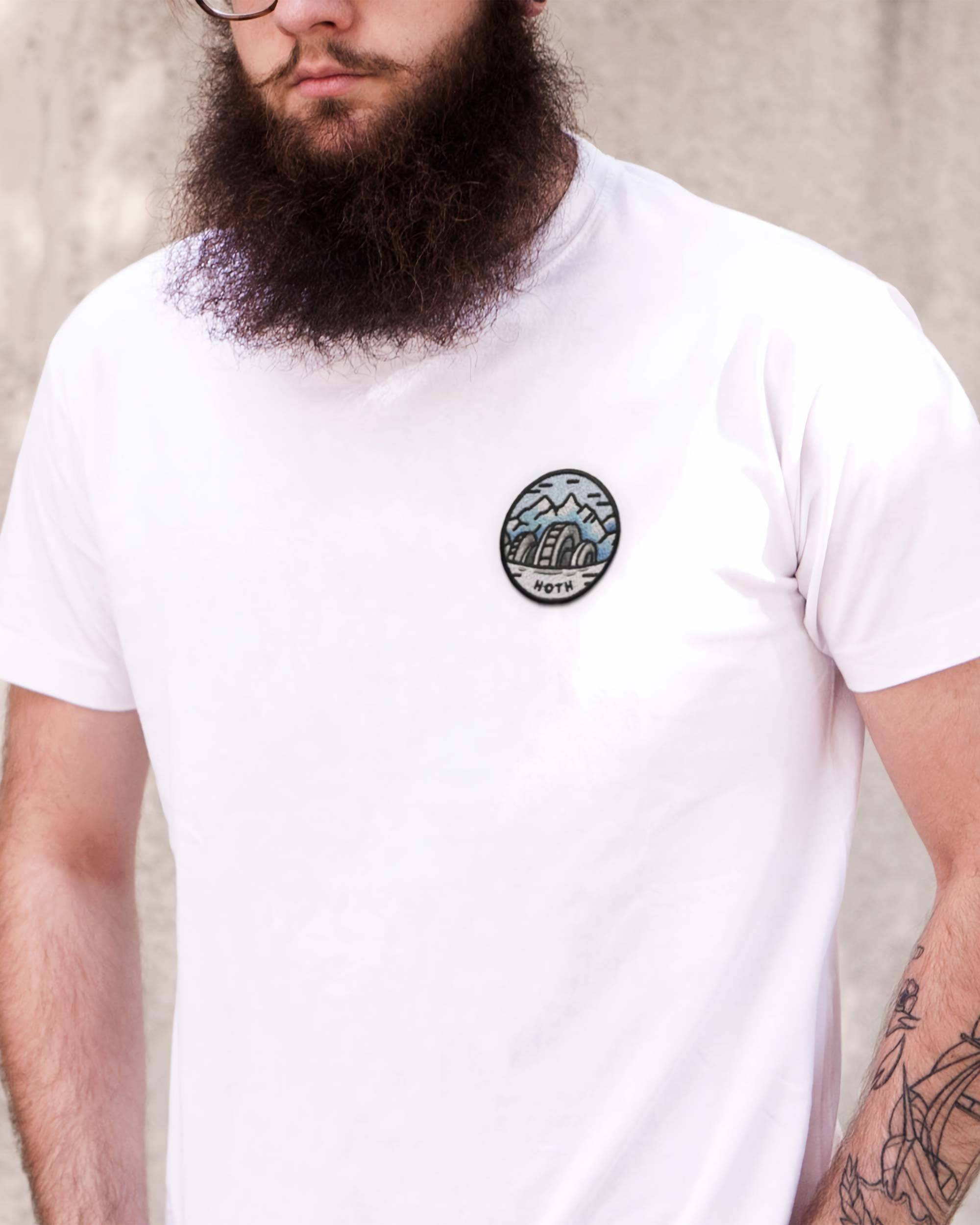 T-shirt Hoth (patch brodé) de couleur Blanc