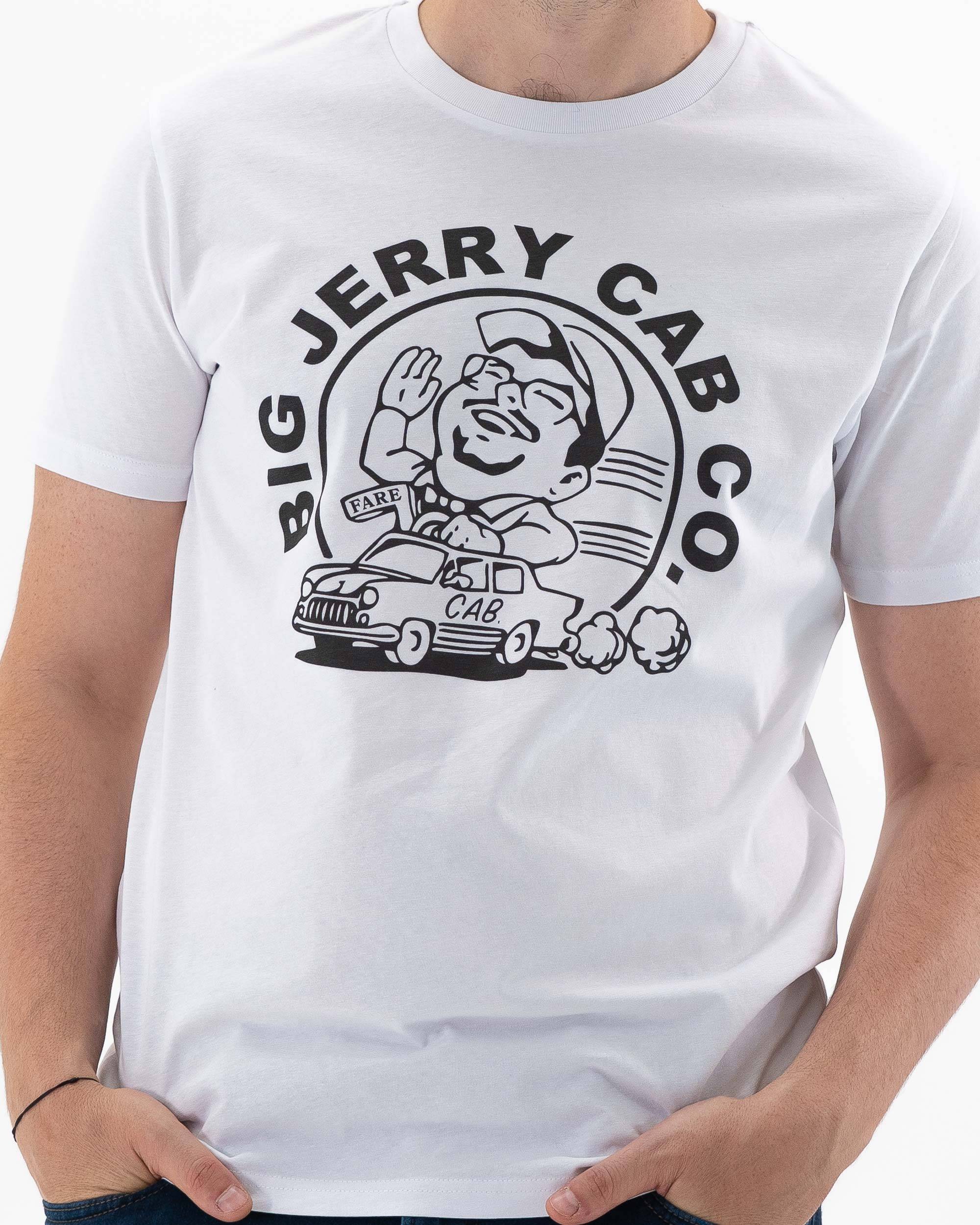 T-shirt Big Jerry Cab Co. de couleur Blanc