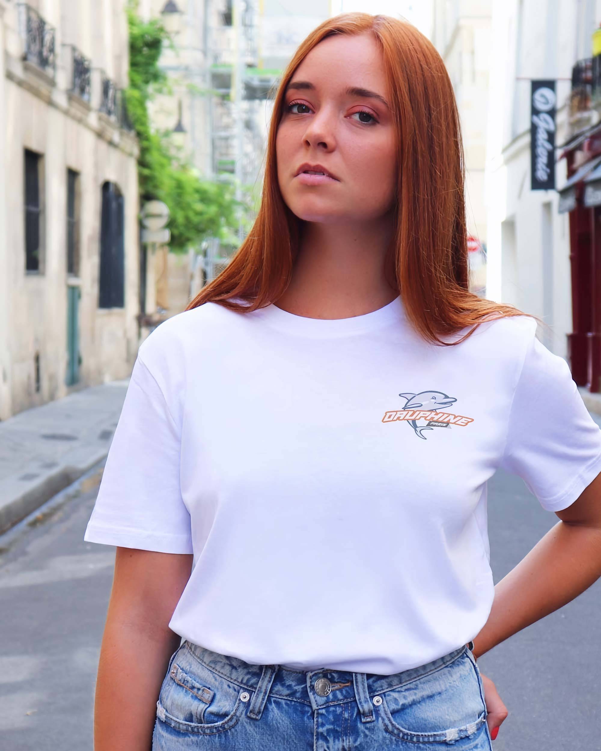 T-shirt Dauphine de couleur Blanc