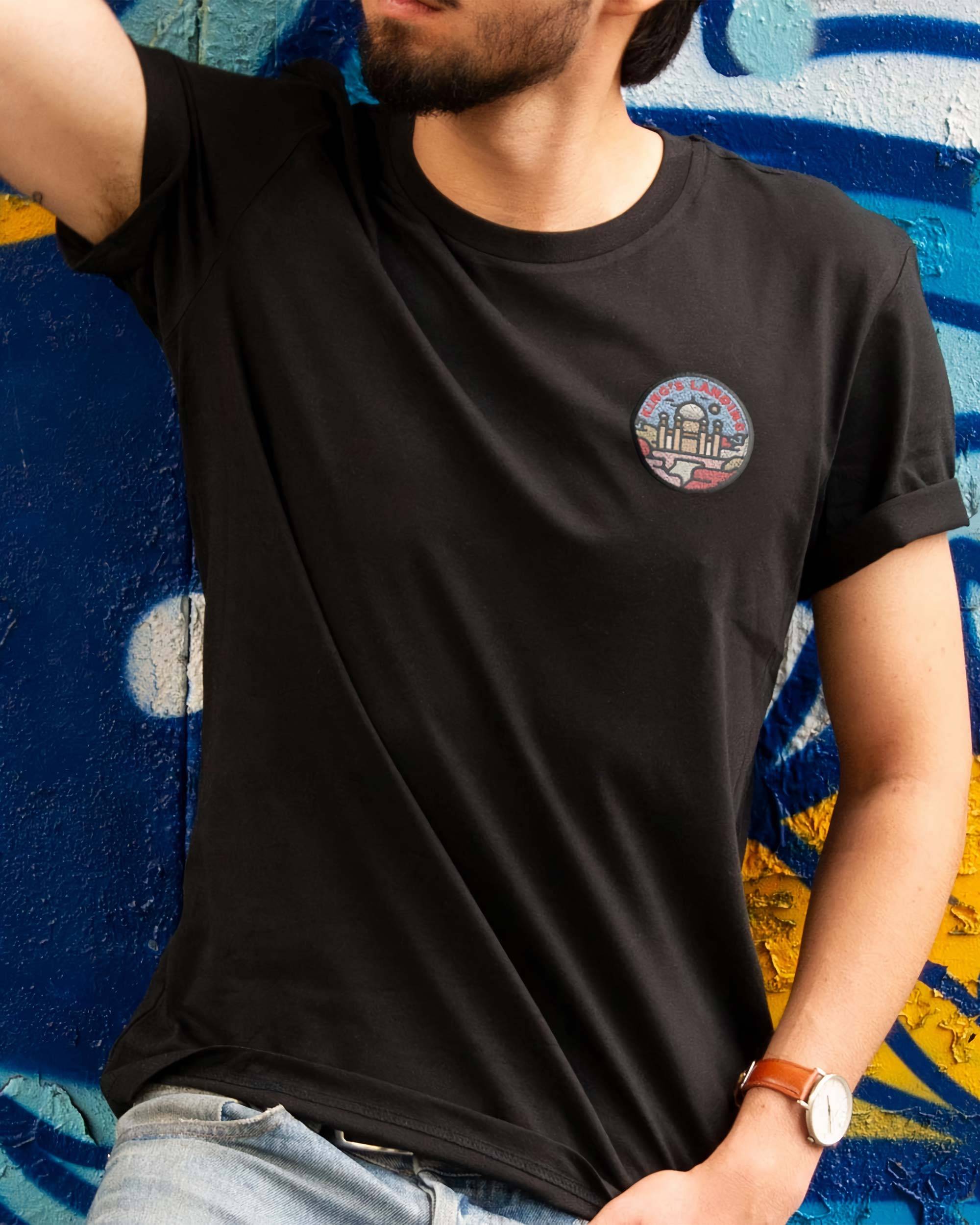 T-shirt King's Landing (patch brodé) de couleur Blanc