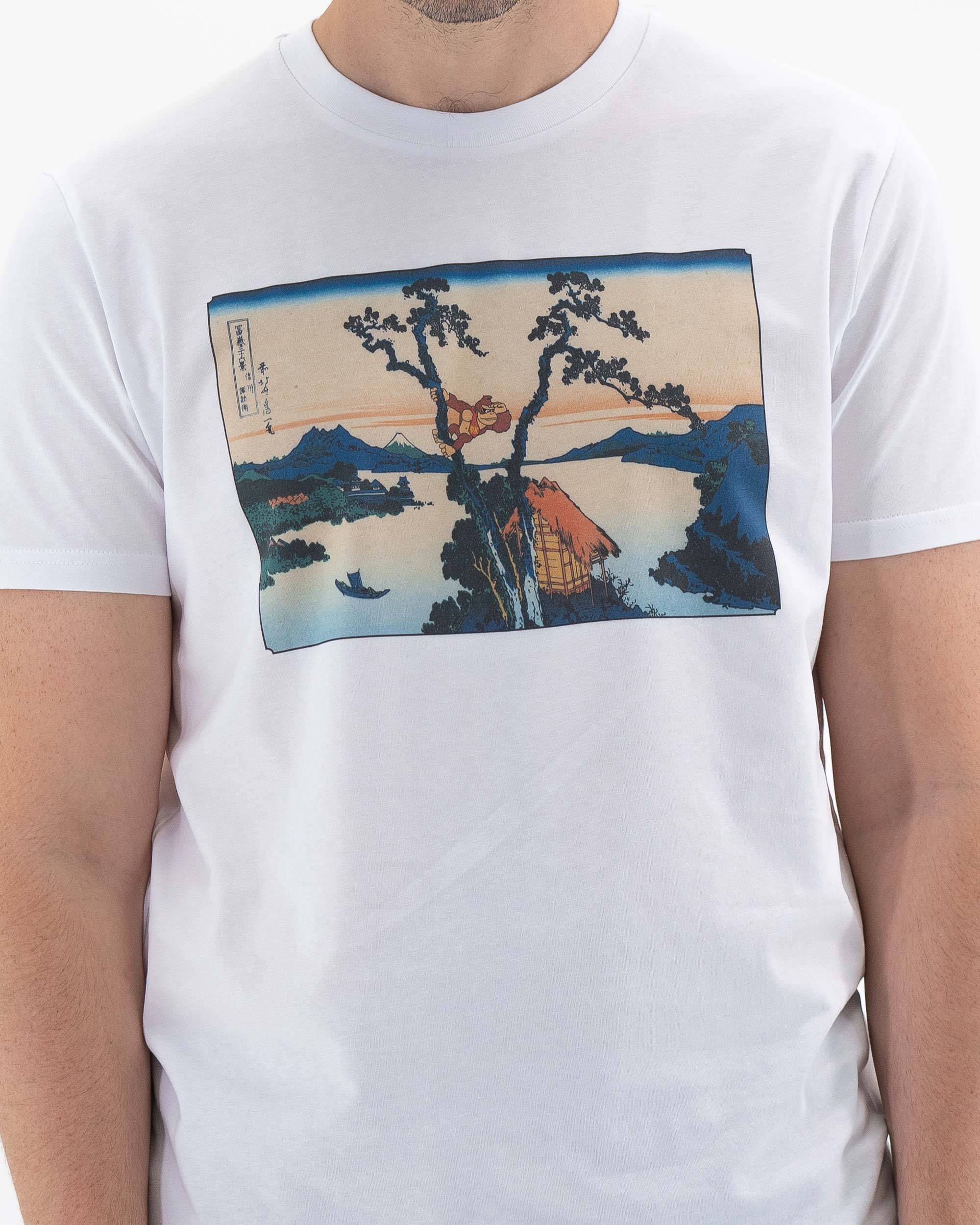 T-shirt Floating Jungle de couleur Blanc par Ads Libitum