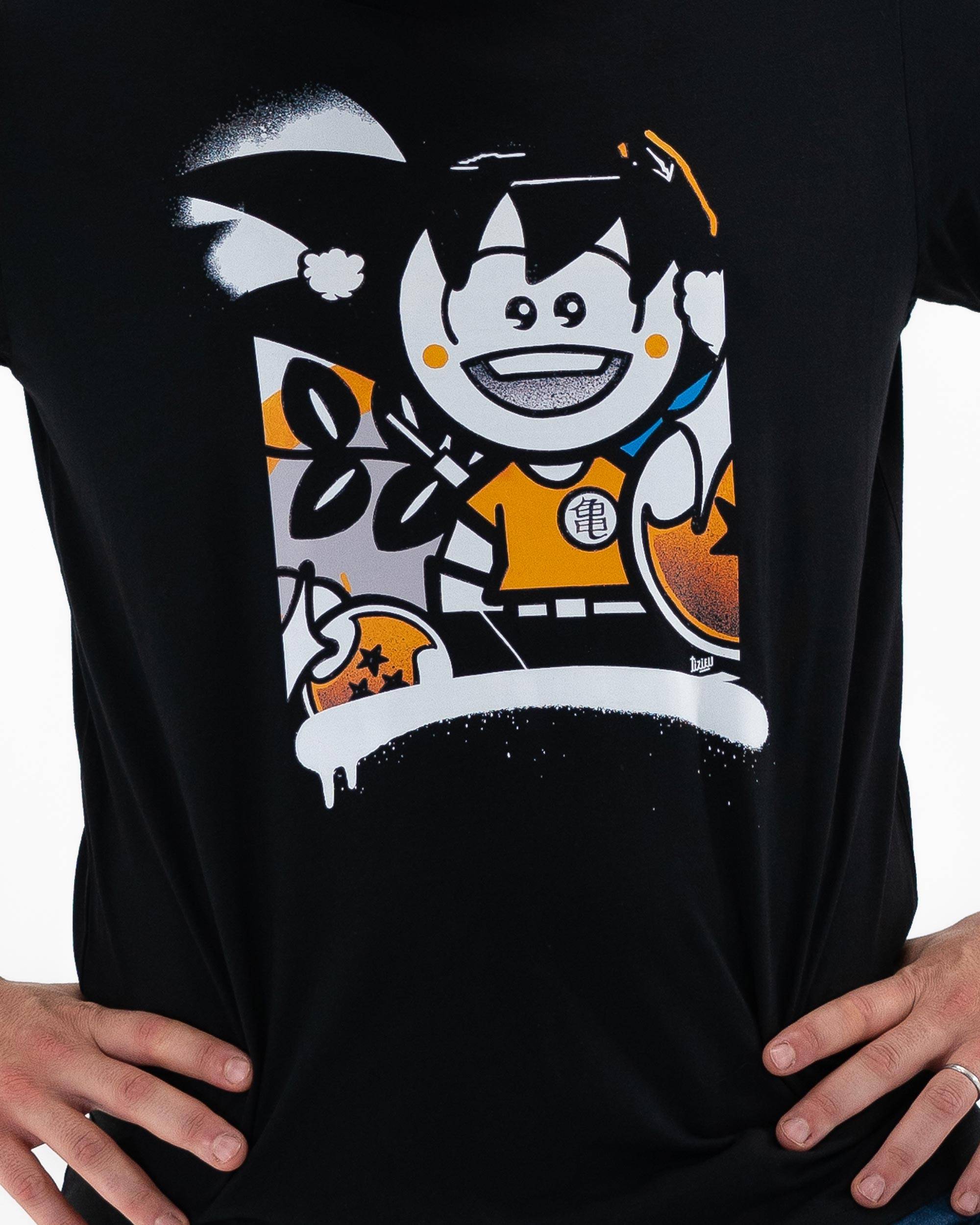 T-shirt Street Goku de couleur Noir