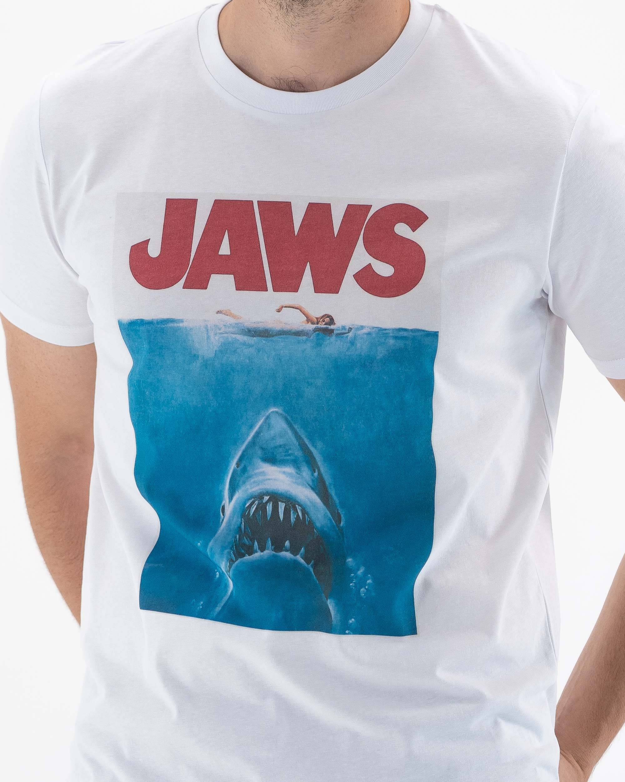 T-shirt Jaws de couleur Blanc