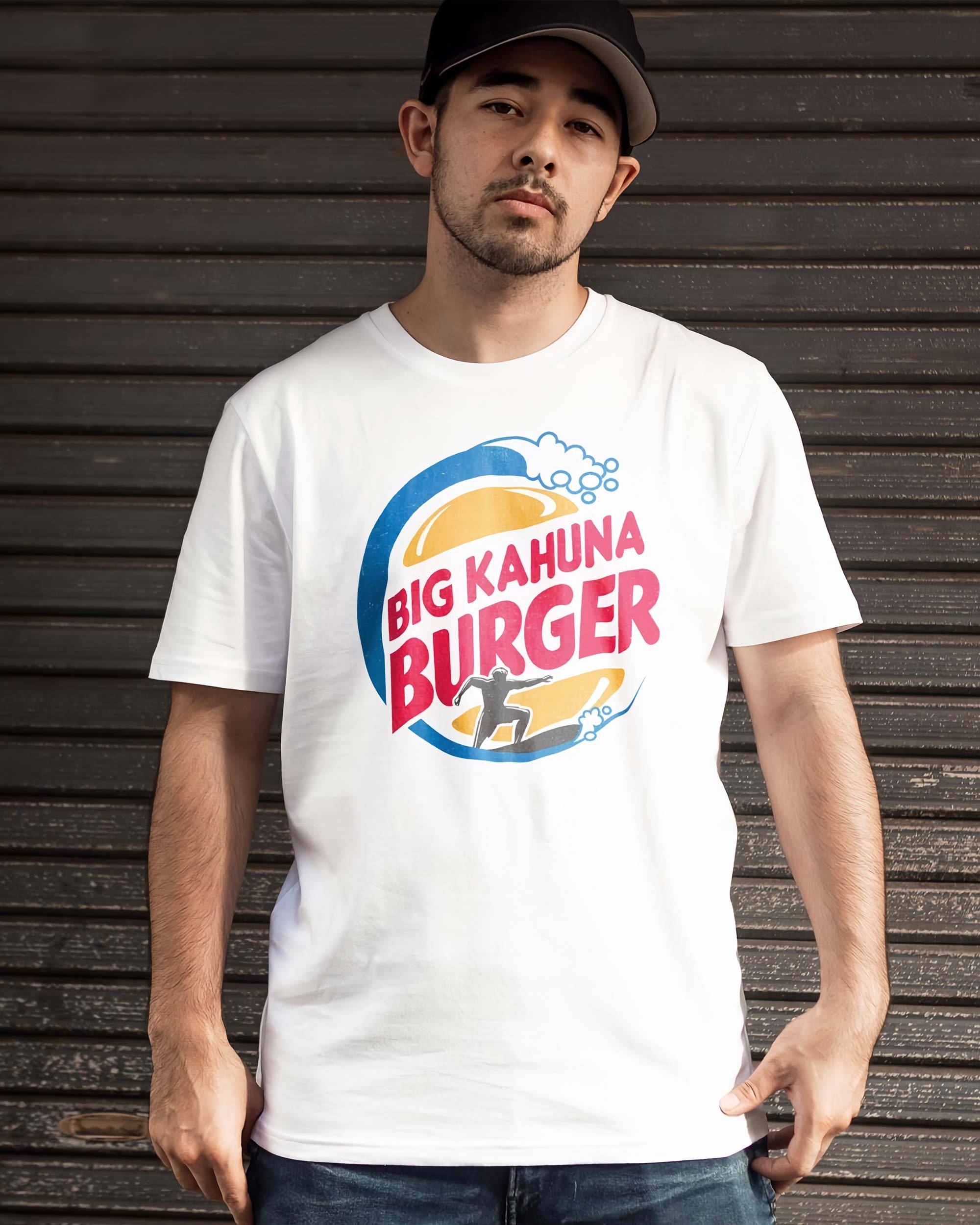 T-shirt Big Kahuna Burger King de couleur Blanc
