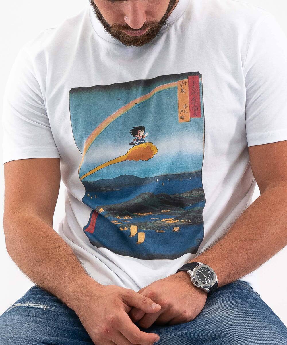 T-shirt Floating Nimbus Nuage Magique Estampe Japonaise Grafitee