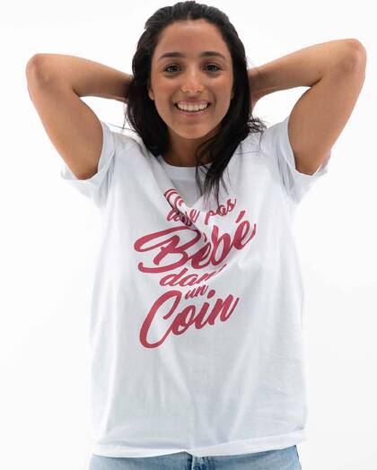 T-shirt On Laisse Pas Bébé Dans Un Coin Grafitee