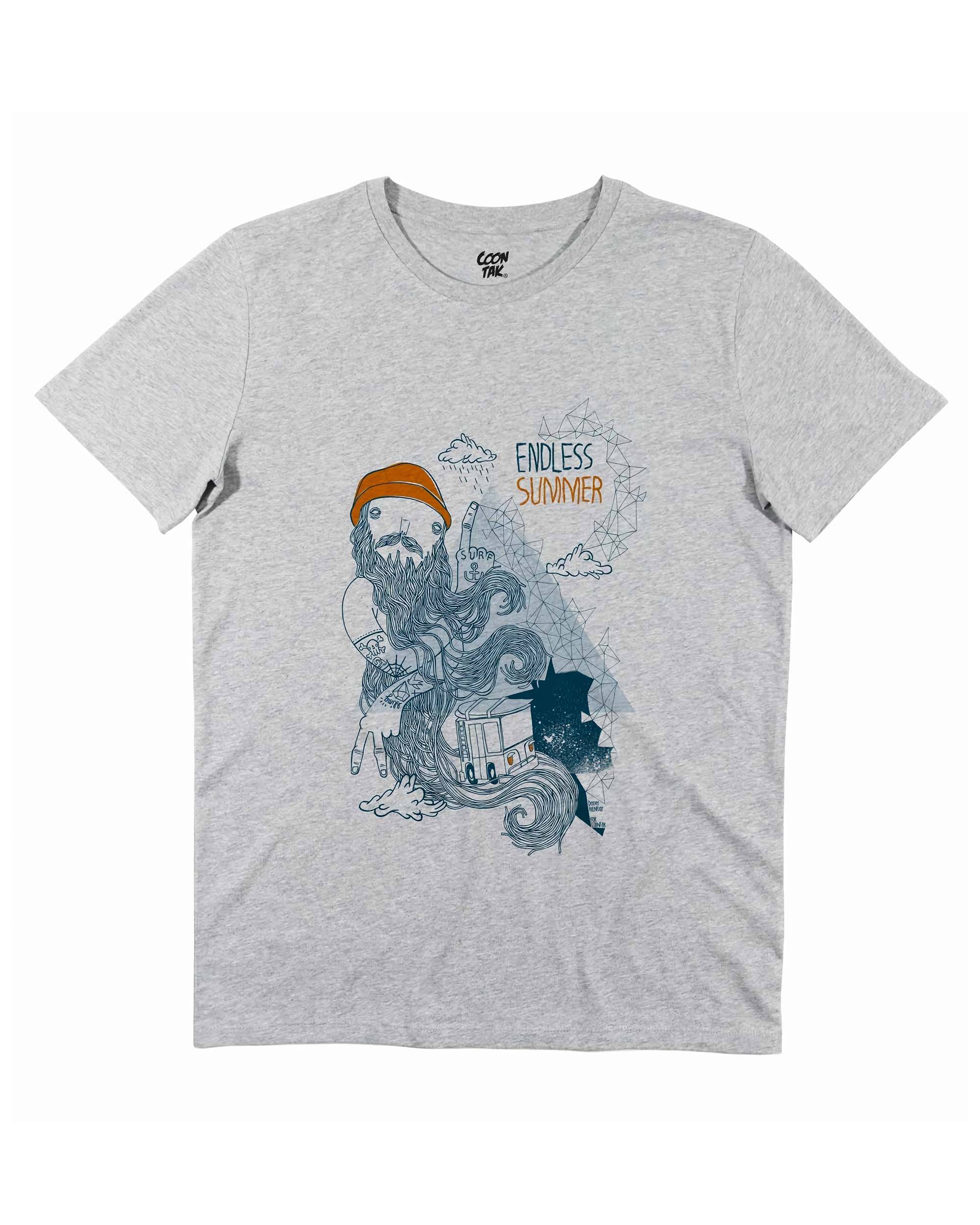 T-shirt Roadtrip de couleur Blanc par Coontak