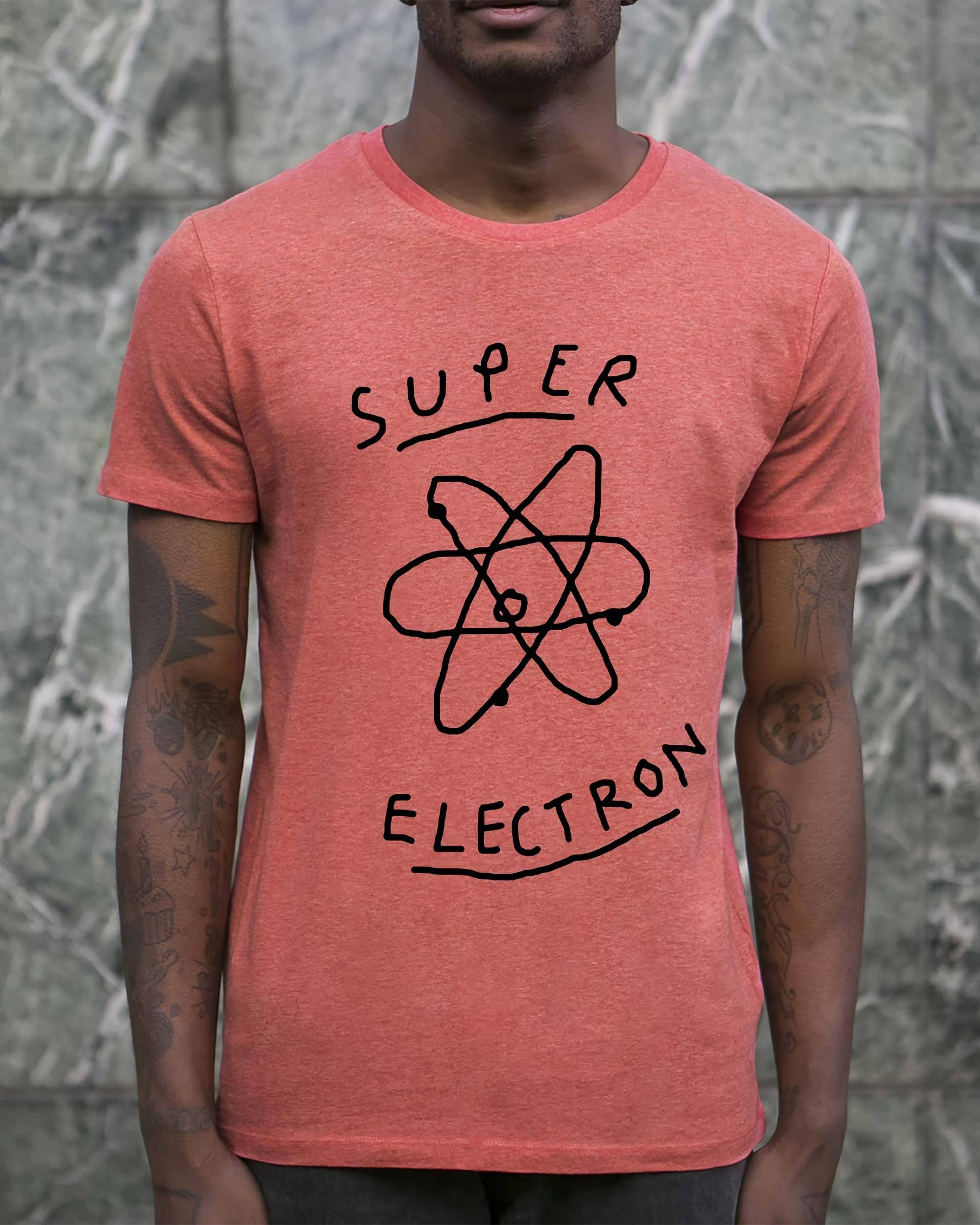 T-shirt Super Electron de couleur Blanc par Aecho