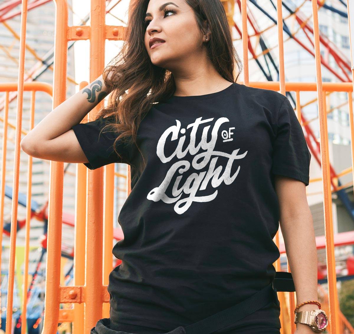 T-shirt City Of Light Grafitee