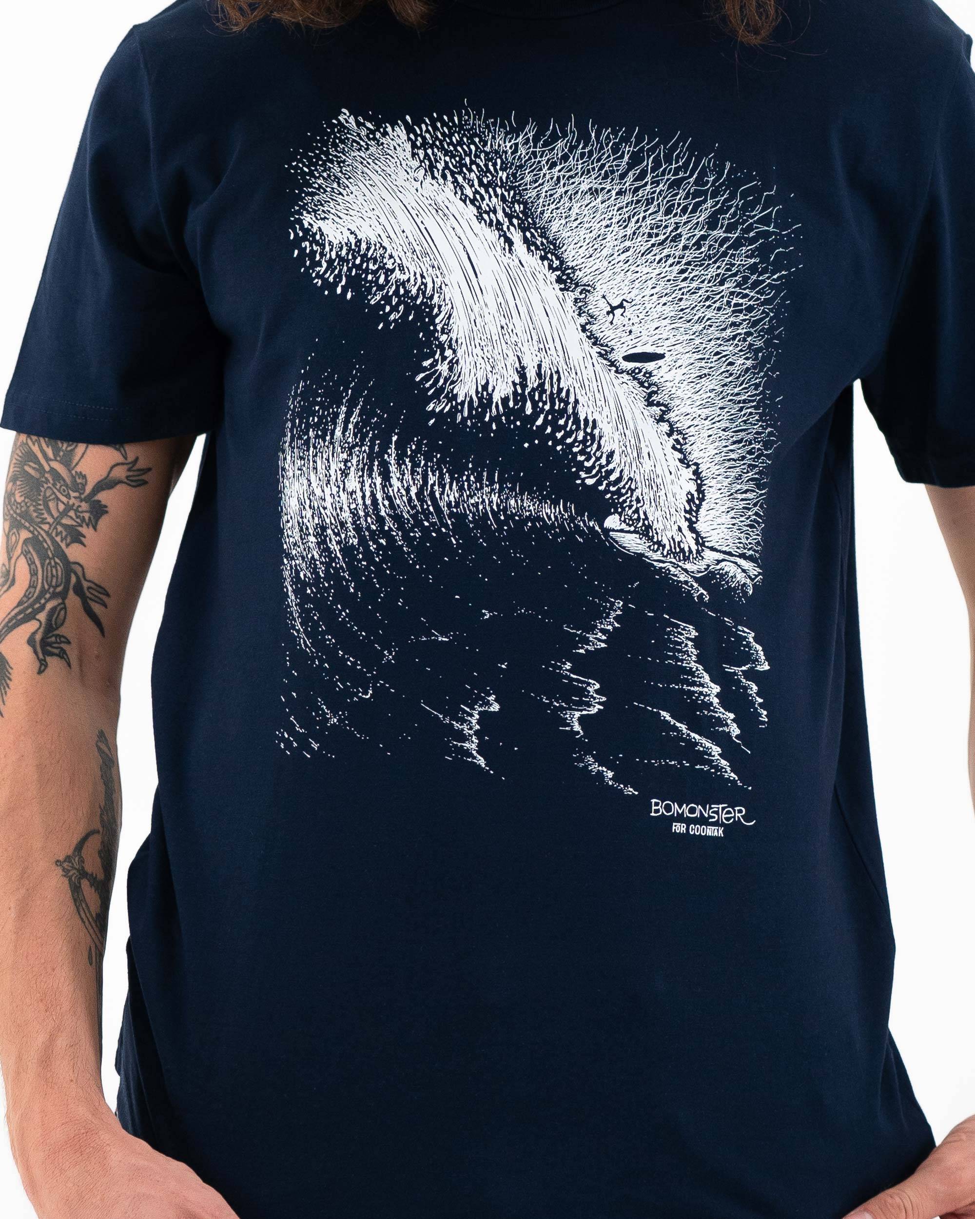 T-shirt Wipe Out de couleur Navy par Coontak