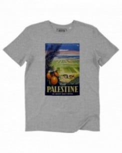 T-shirt Palestine Oranger Grafitee