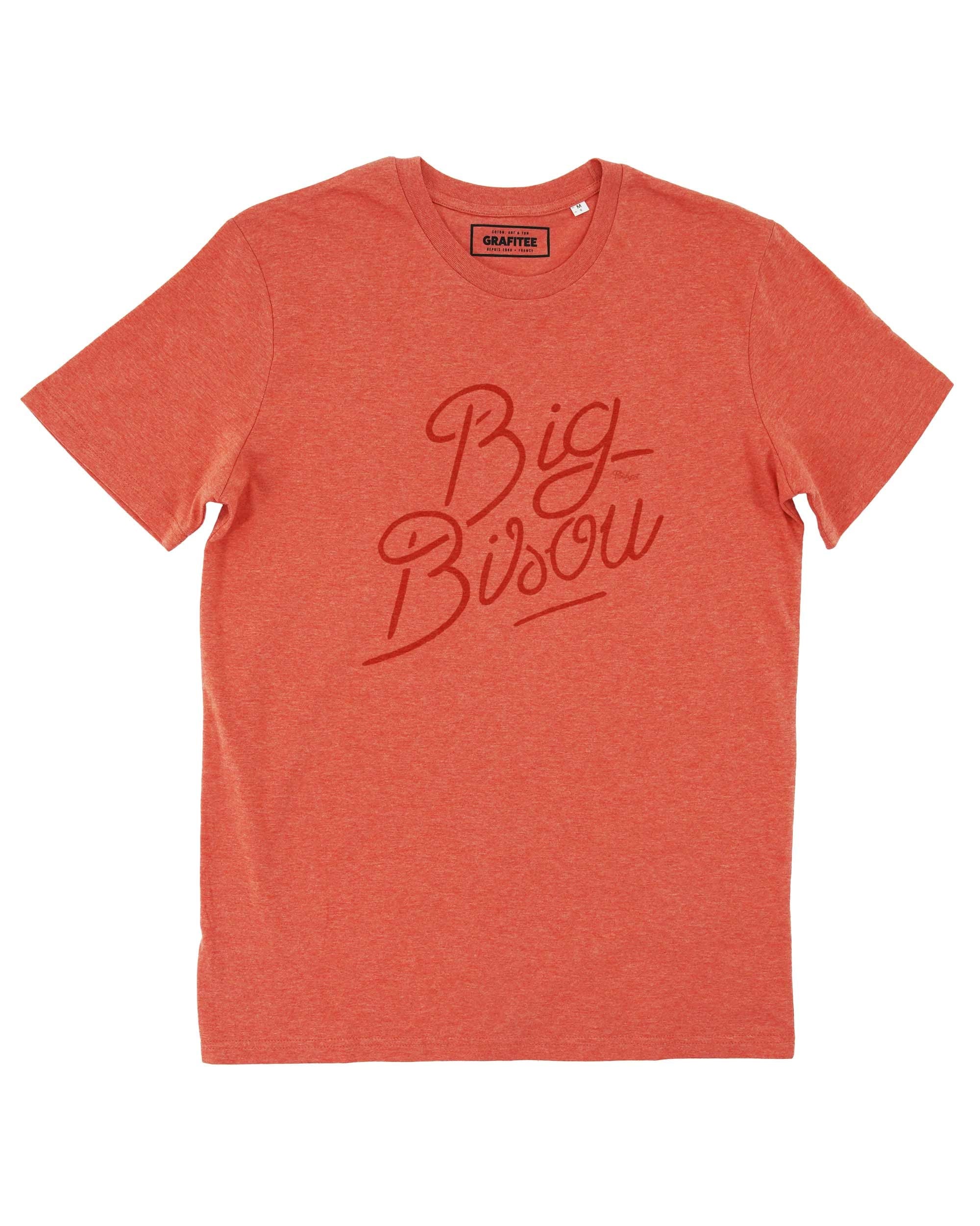 T-shirt Big Bisou de couleur Blanc par Flowhynot