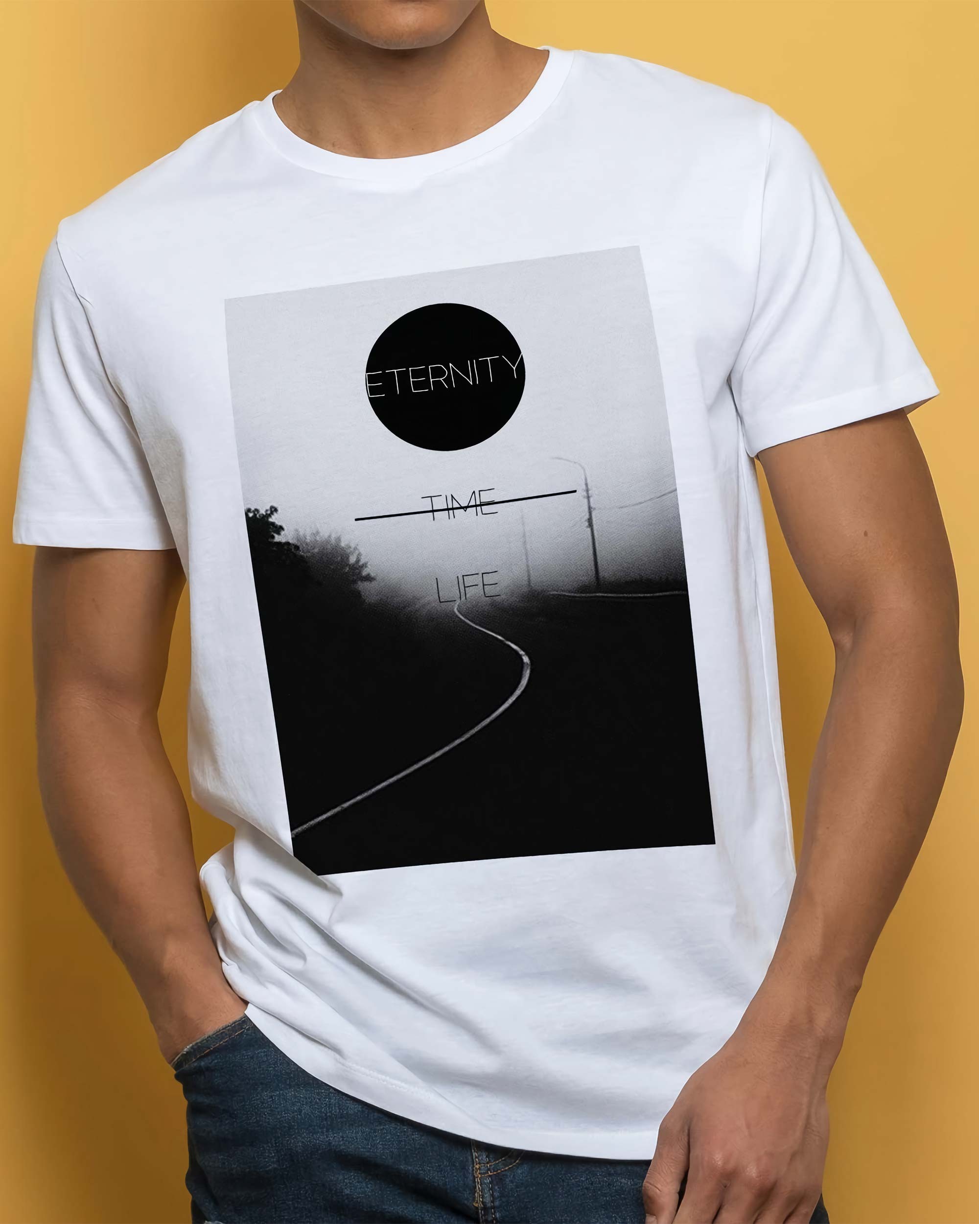T-shirt Eternity de couleur Blanc par Hexagone