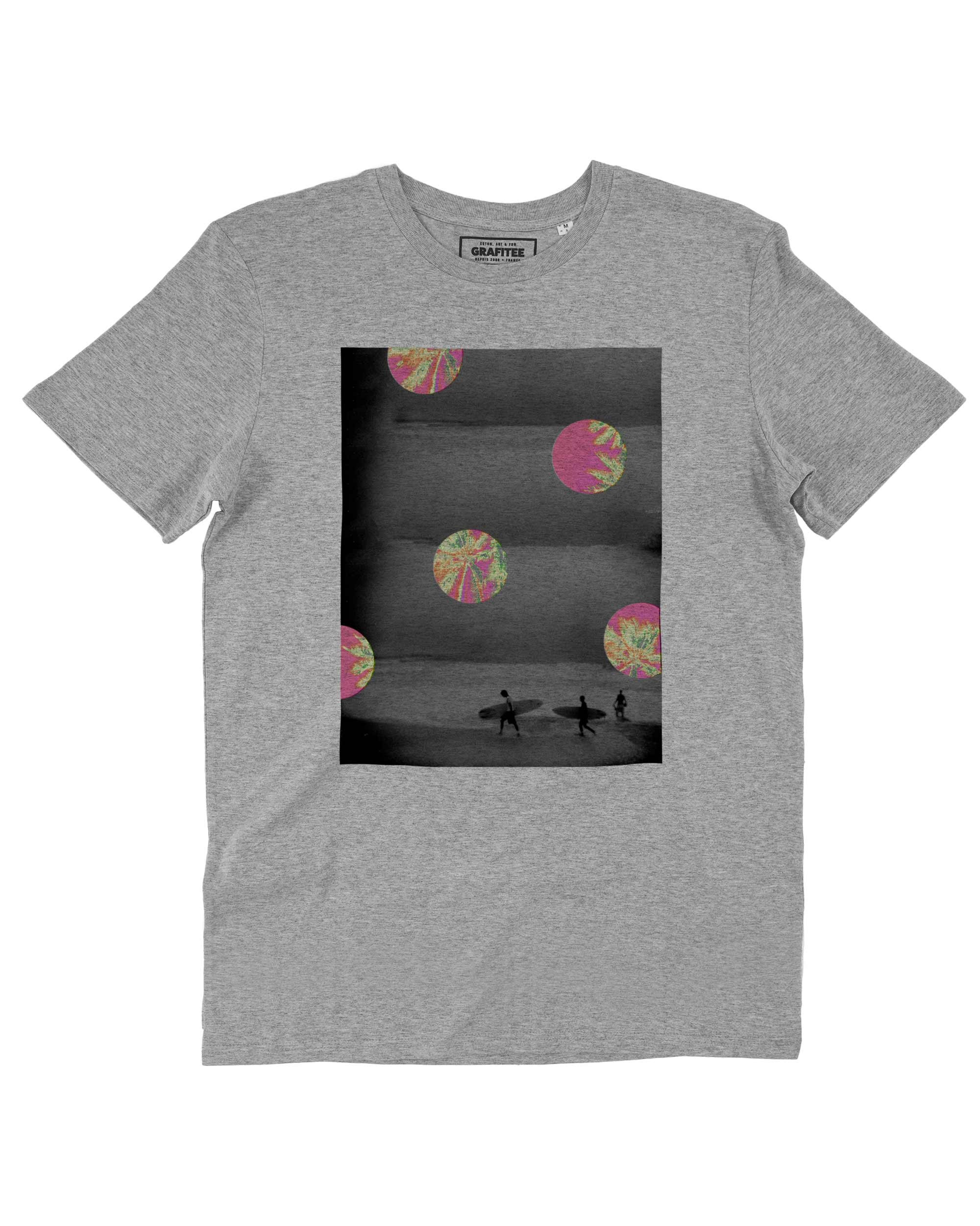 T-shirt Biarritz Beach de couleur Blanc par Aecho