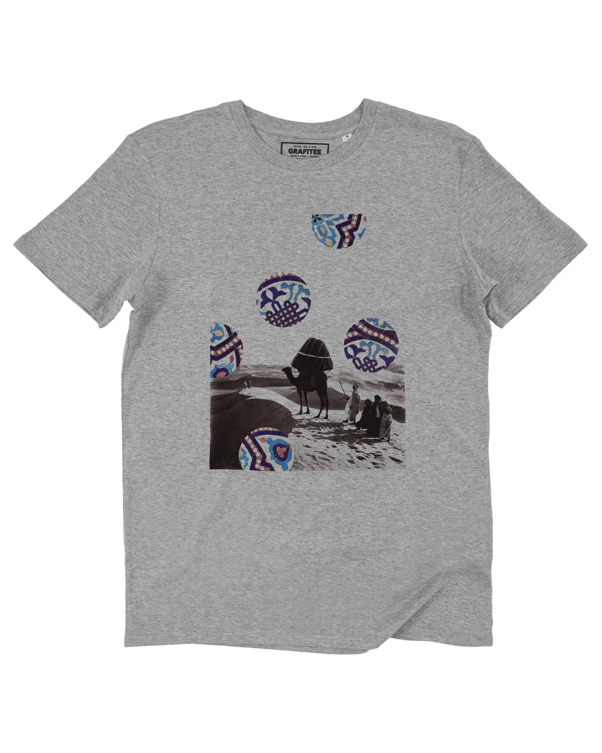 T-shirt Désert & Motifs de couleur Blanc par Aecho