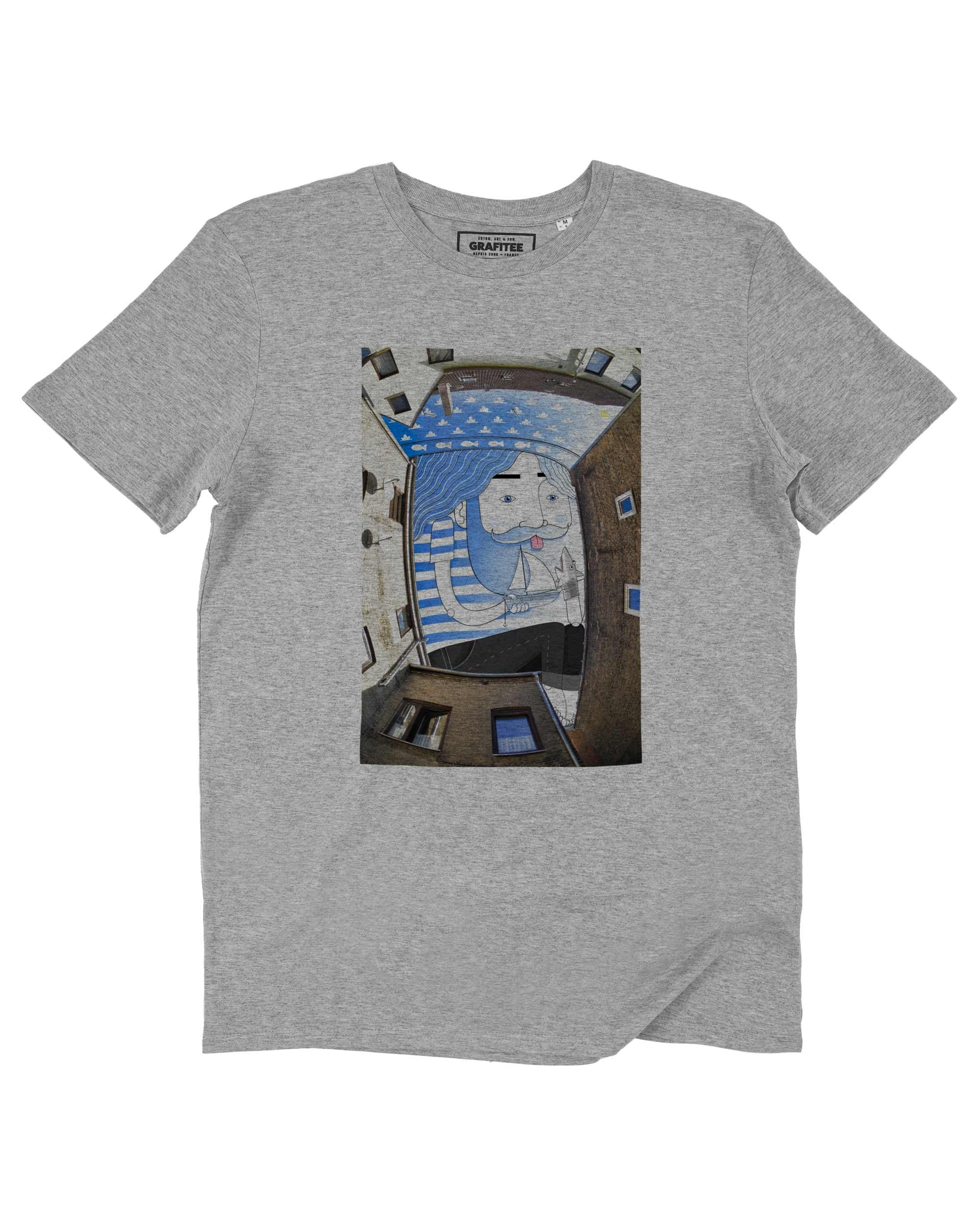 T-shirt Ciel d'Eckernförde de couleur Blanc par Thomas Lamadieu