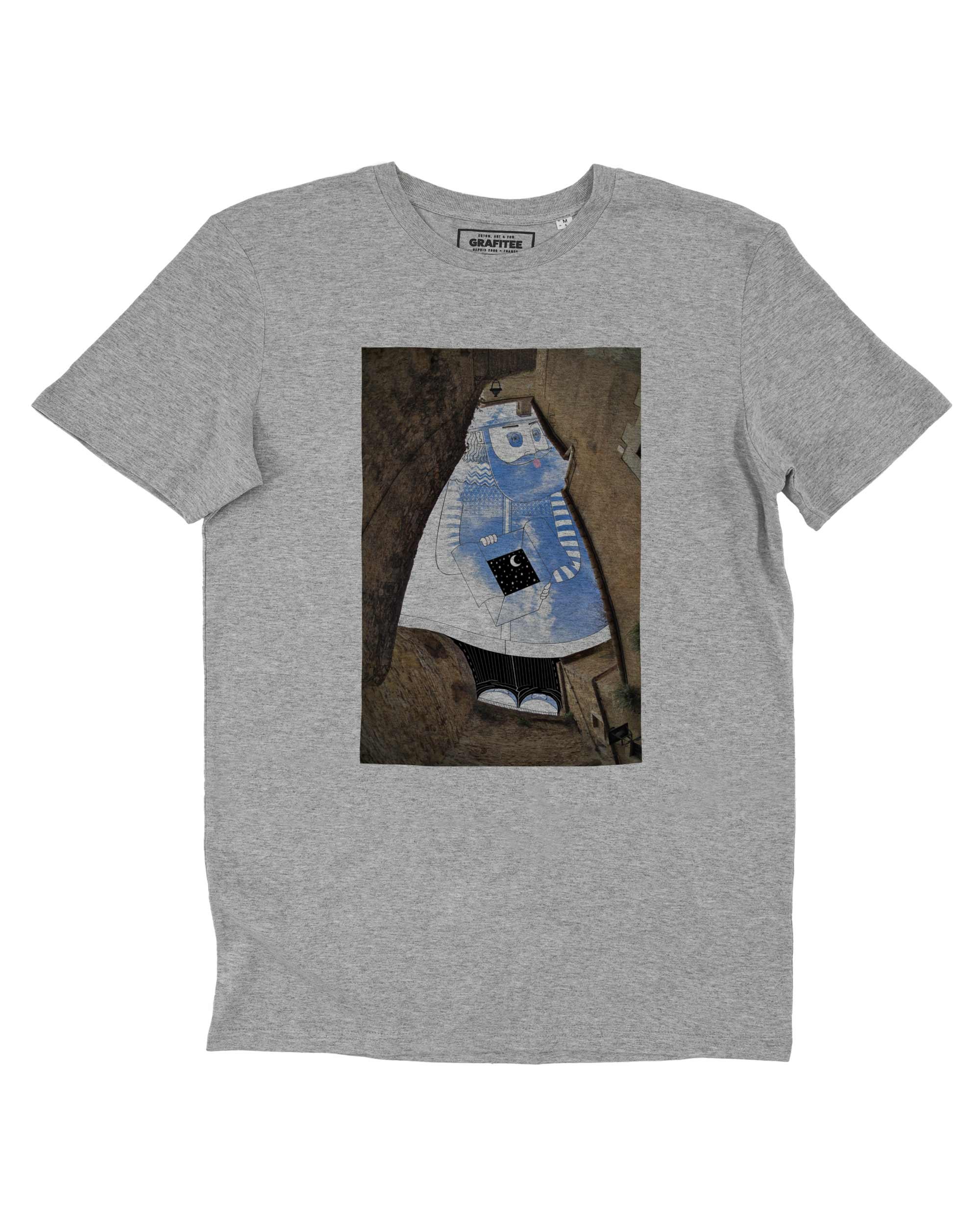 T-shirt Gérone et Le Livreur de Nuit de couleur Blanc par Thomas Lamadieu