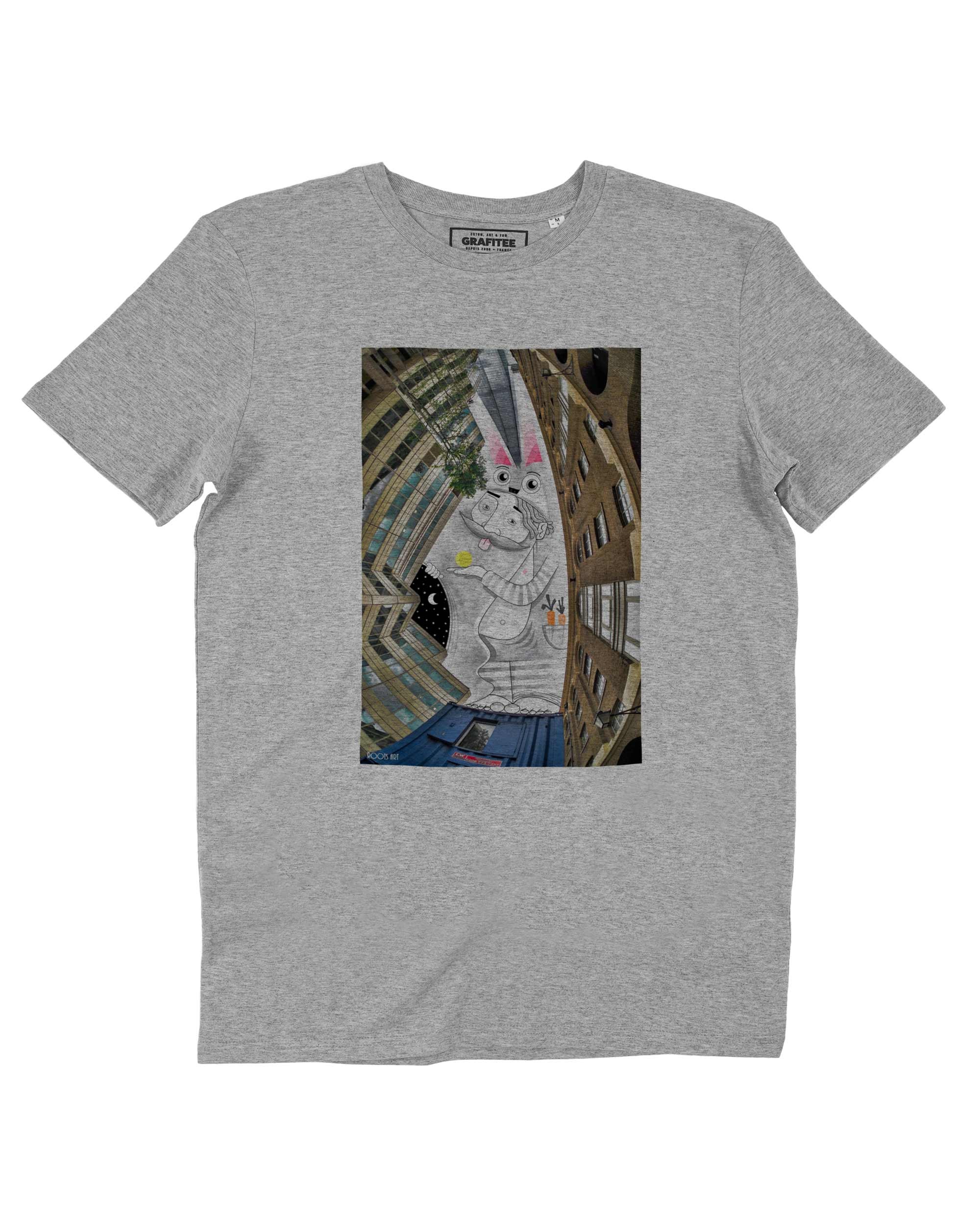 T-shirt Lapin de Londres de couleur Blanc par Thomas Lamadieu