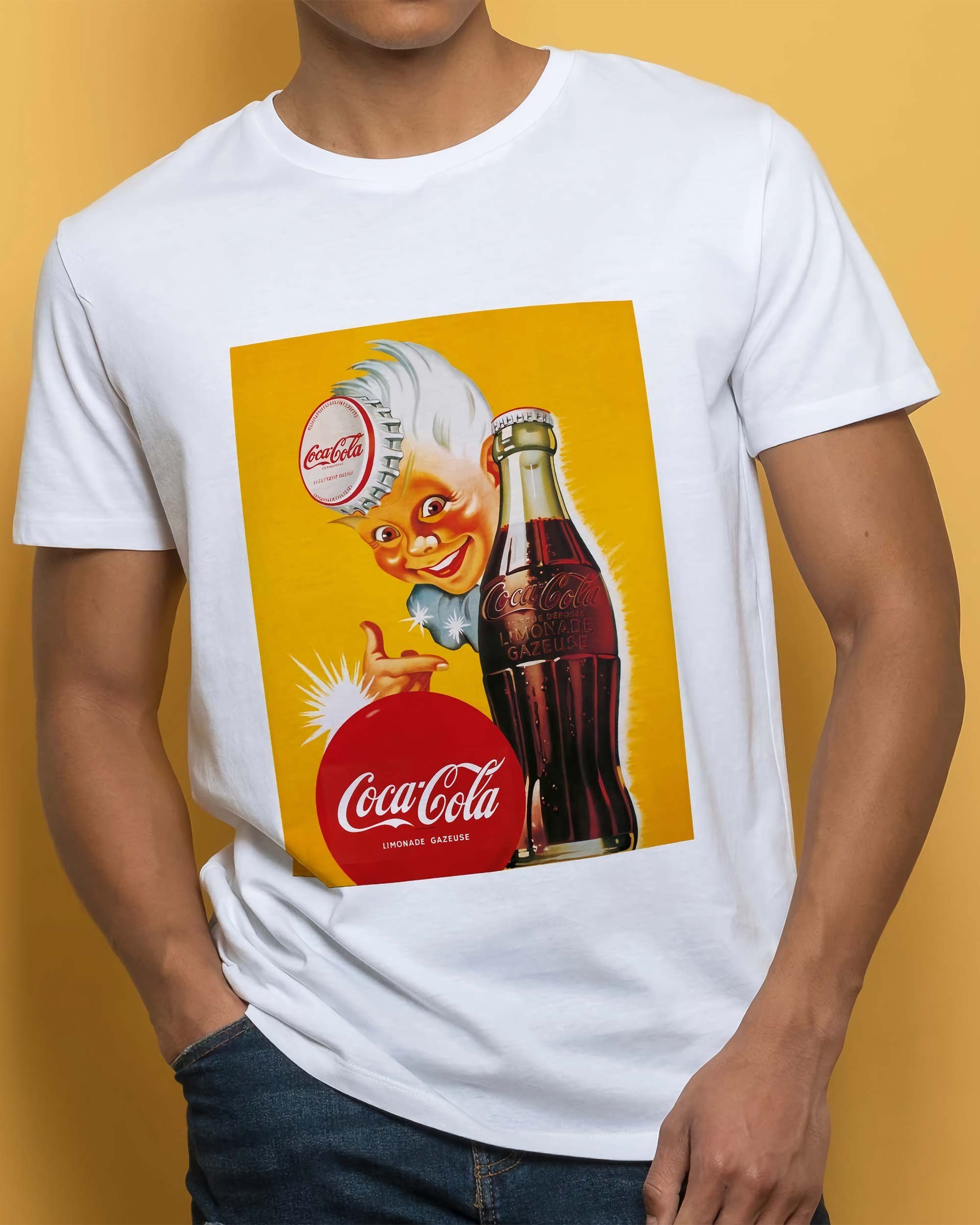 T-shirt Coca-Cola Limonade de couleur Blanc