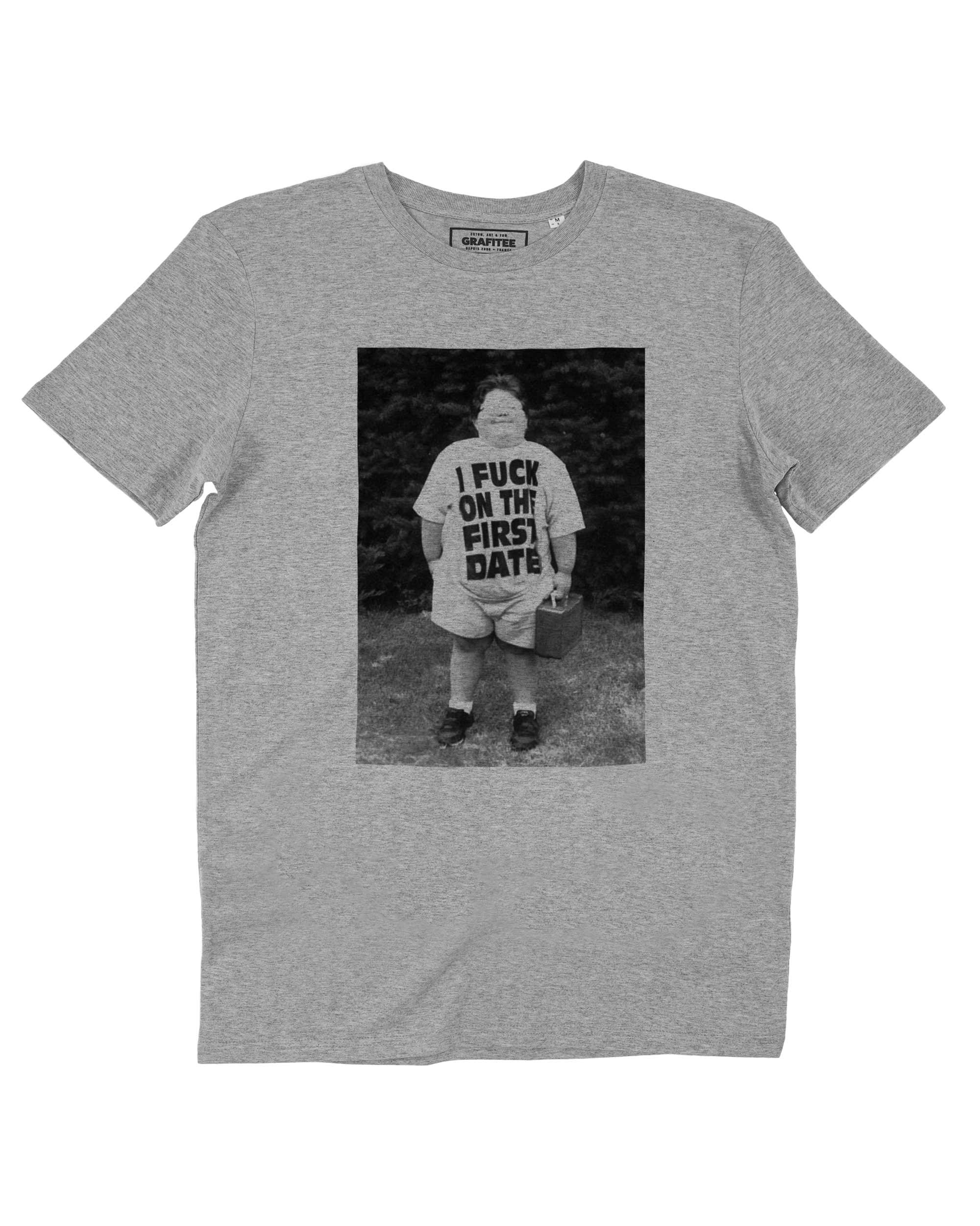 T-shirt First Date de couleur Blanc