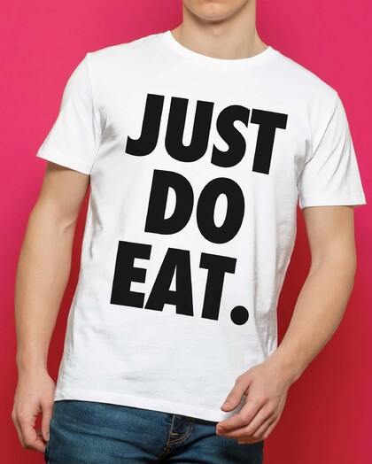 T-shirt Just Do Eat Grafitee