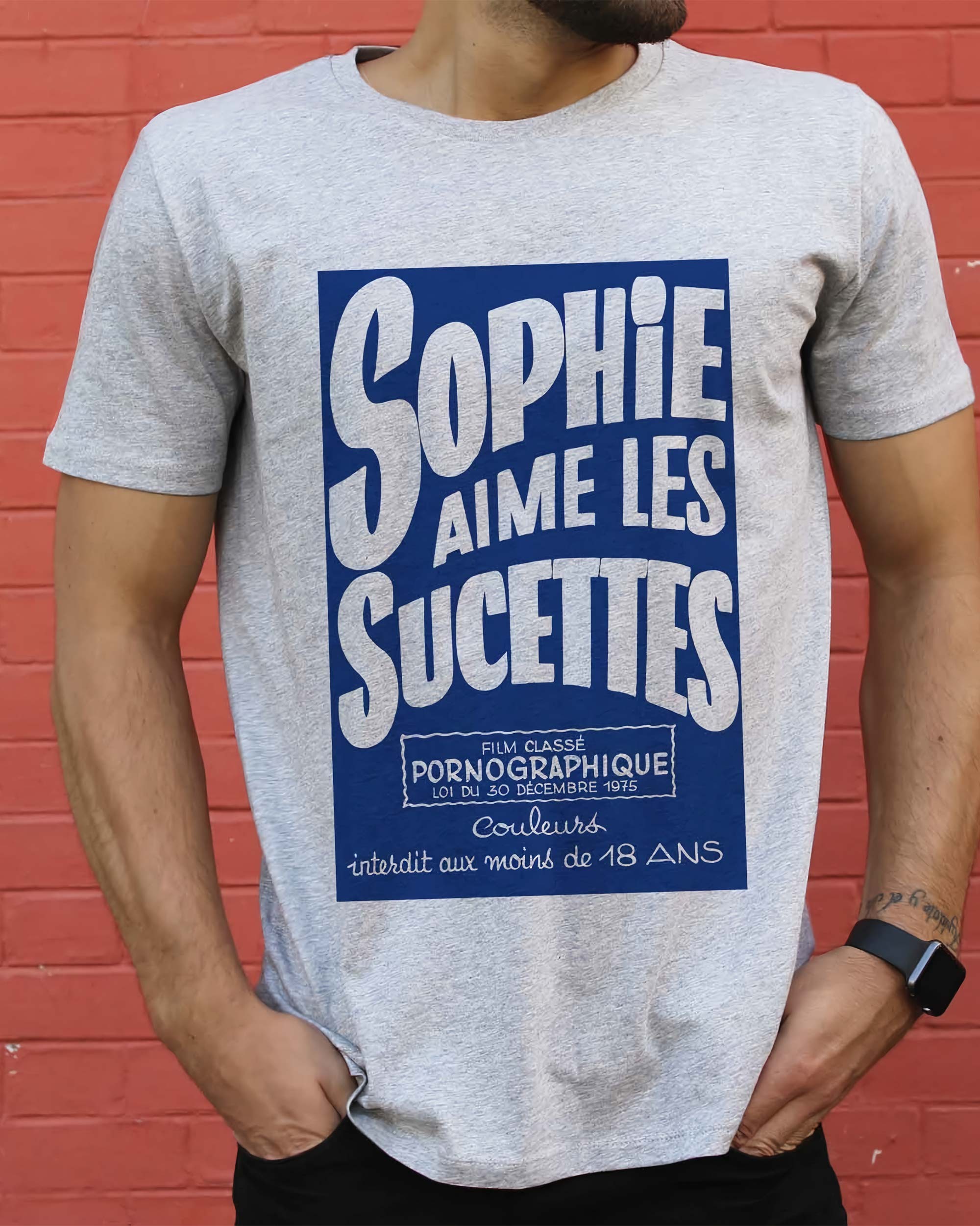 T-shirt Sophie Aime Les Sucettes de couleur Blanc
