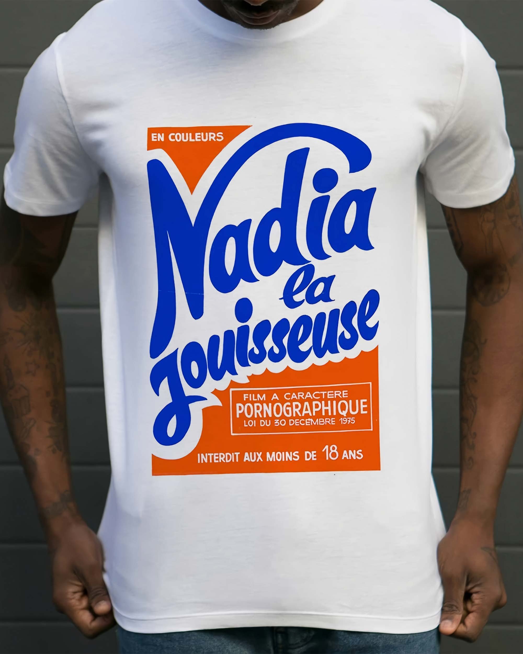 T-shirt Nadia La Jouisseuse de couleur Blanc