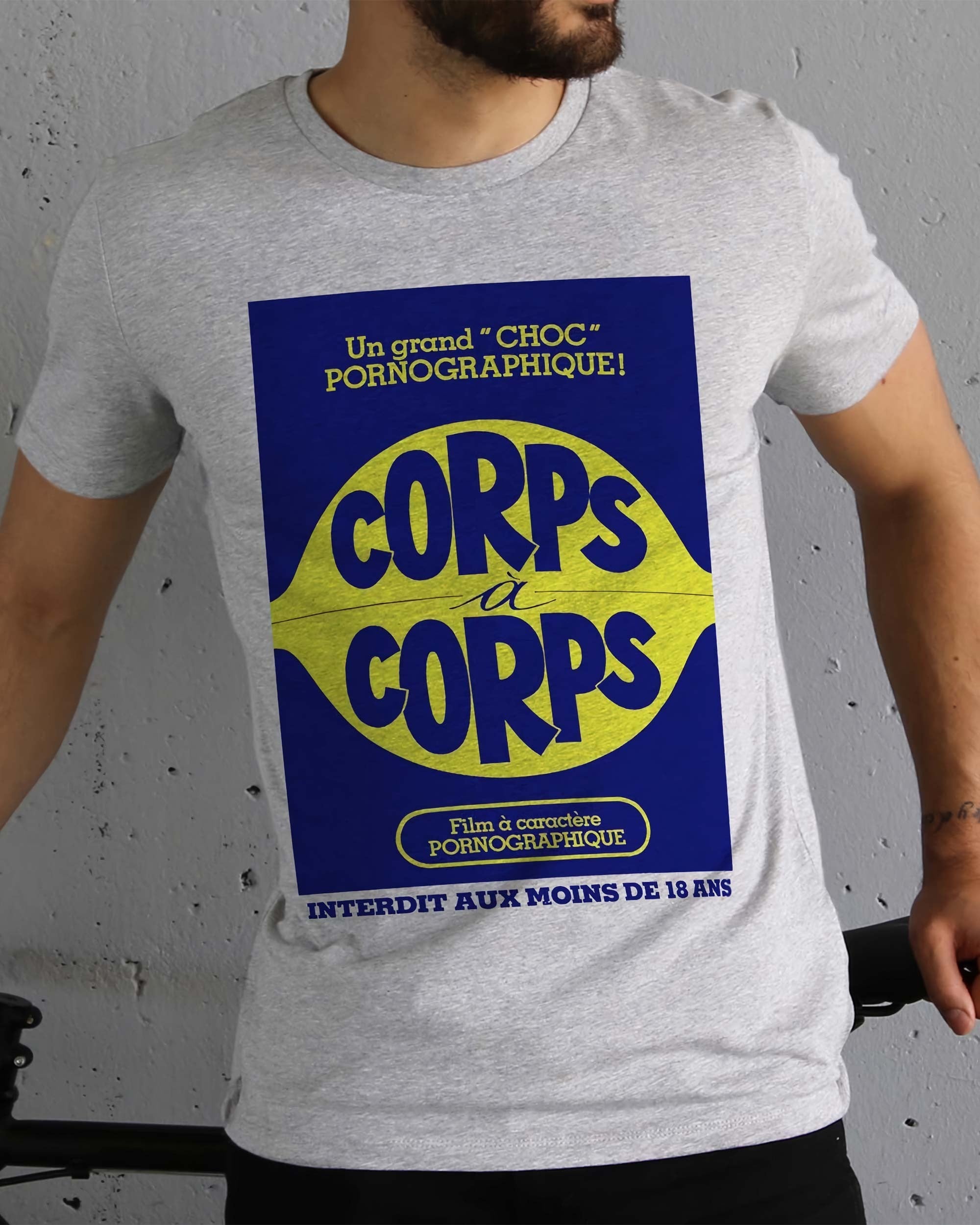 T-shirt Corps à Corps de couleur Blanc