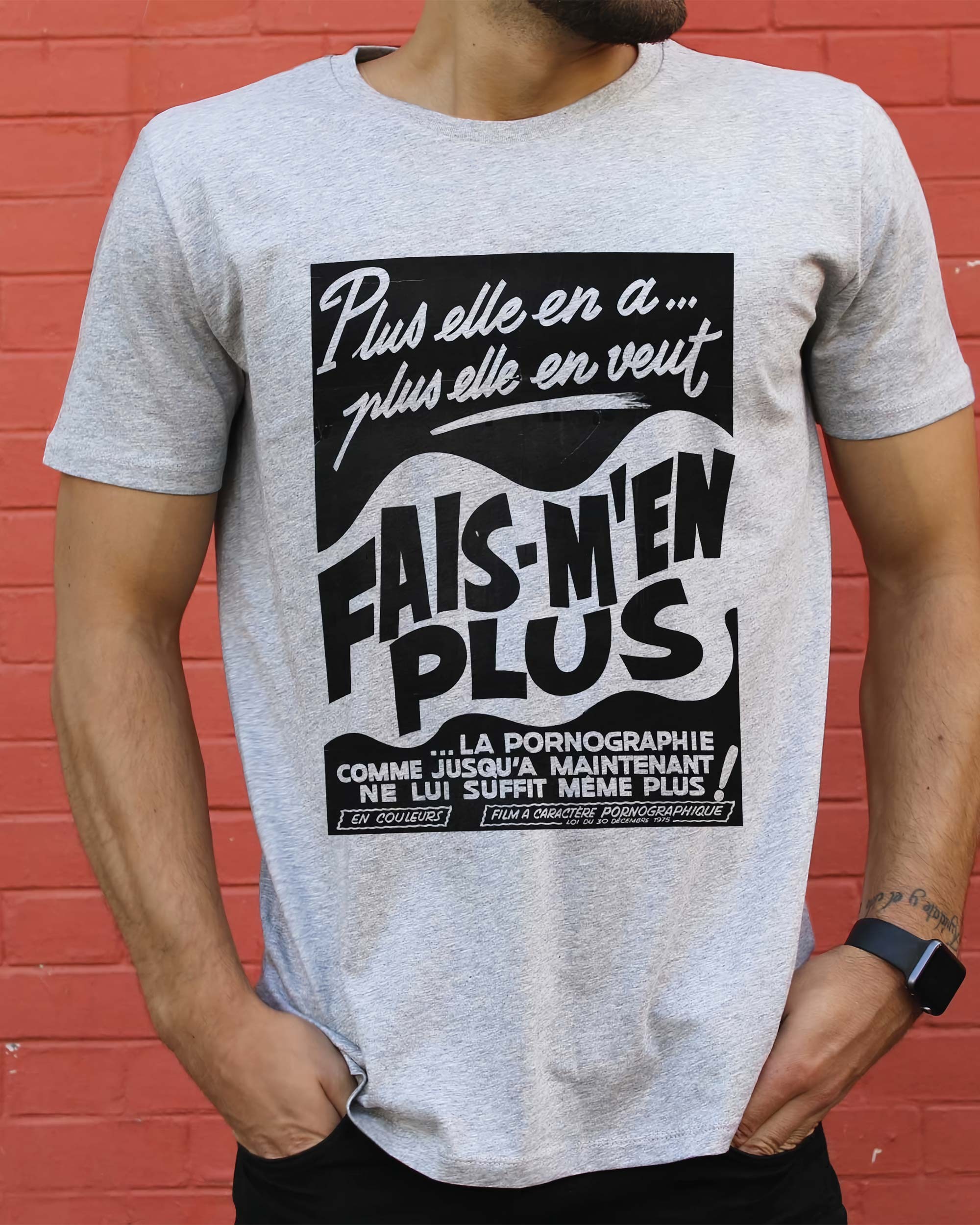 T-shirt Fais M'en Plus de couleur Blanc