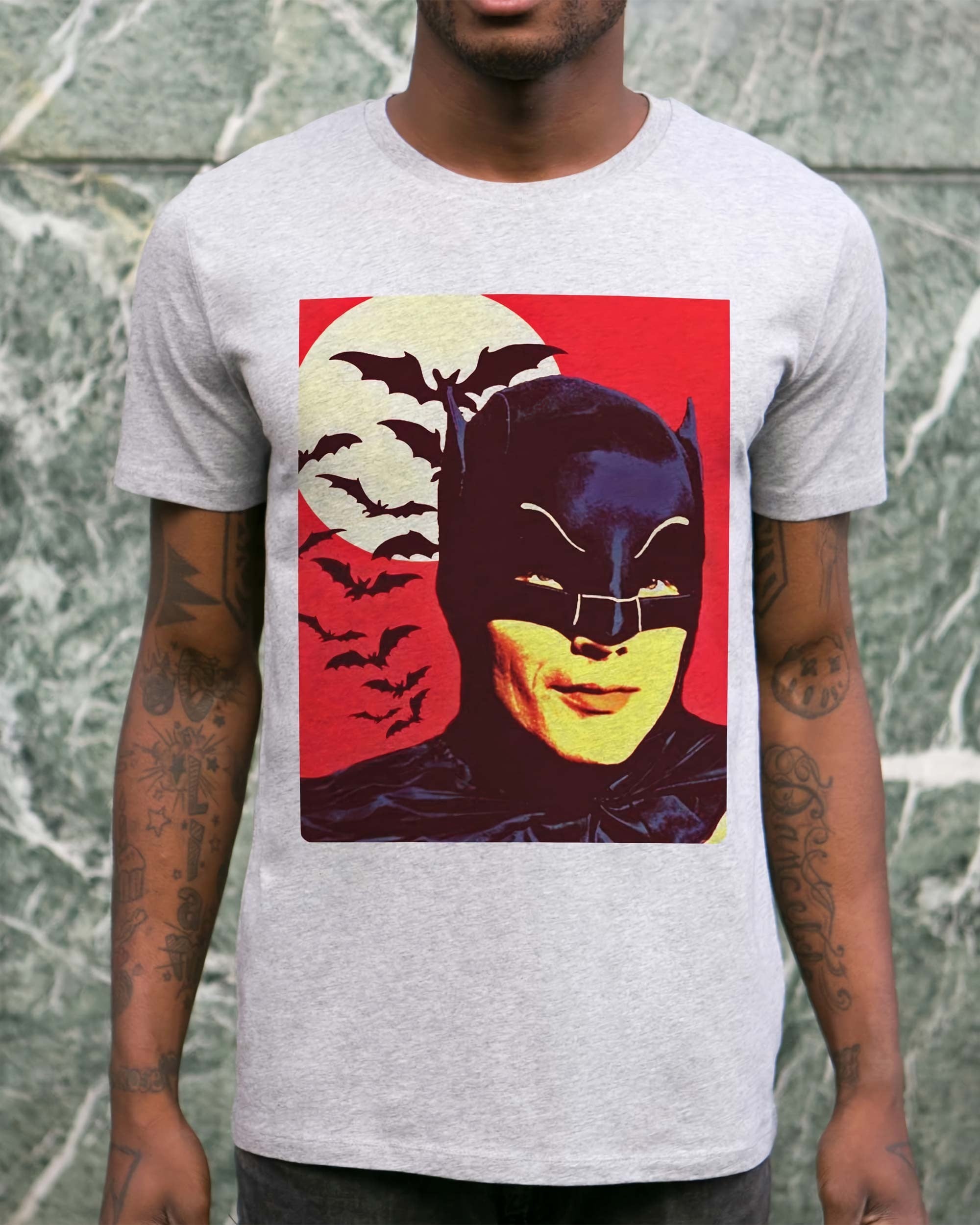 T-shirt Batman Adam West de couleur Blanc