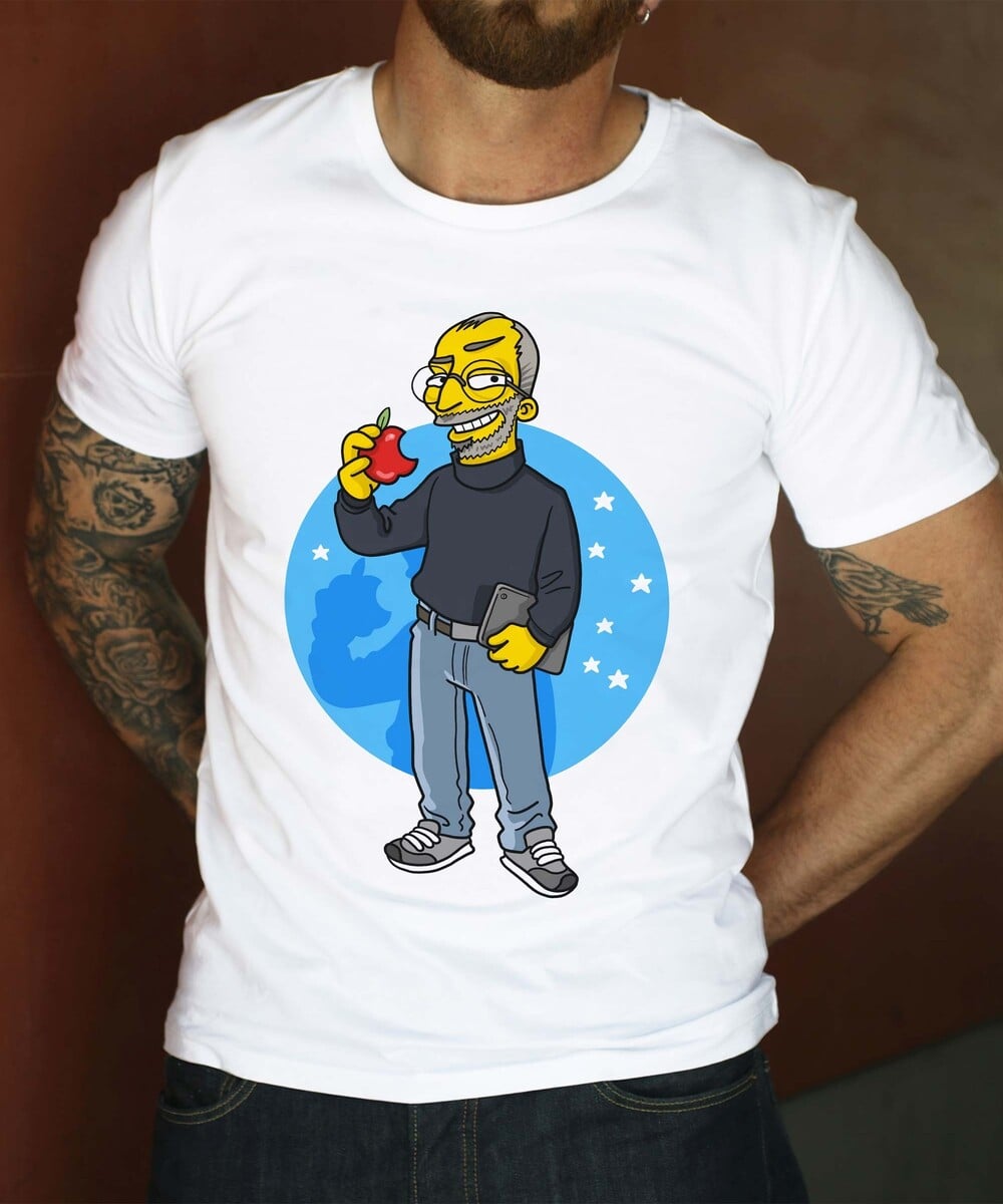 T-shirt Steve Jobs Simpsonized Grafitee