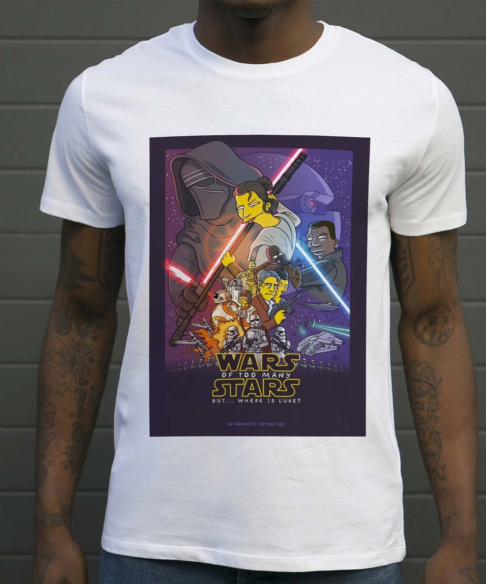 T-shirt Star Wars Simpsonized Grafitee