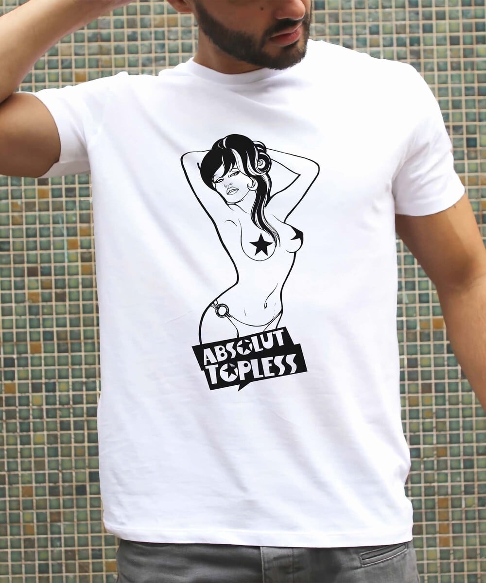 T-shirt Absolut Topless Grafitee