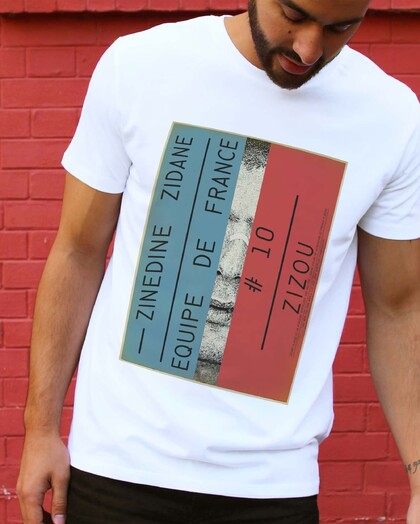 T-shirt Zidane France 98 Grafitee
