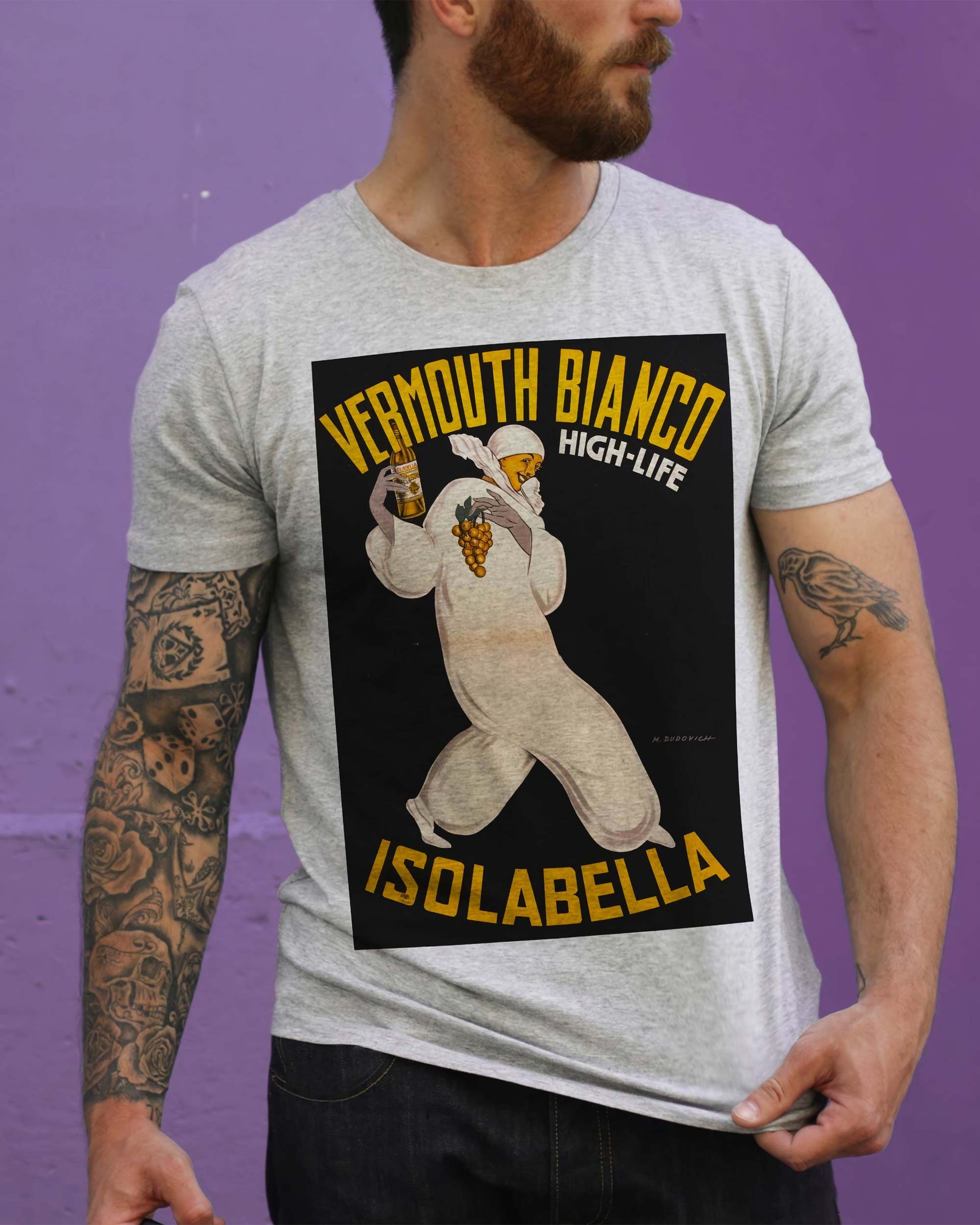 T-shirt Vermouth Bianco Isolabella de couleur Blanc