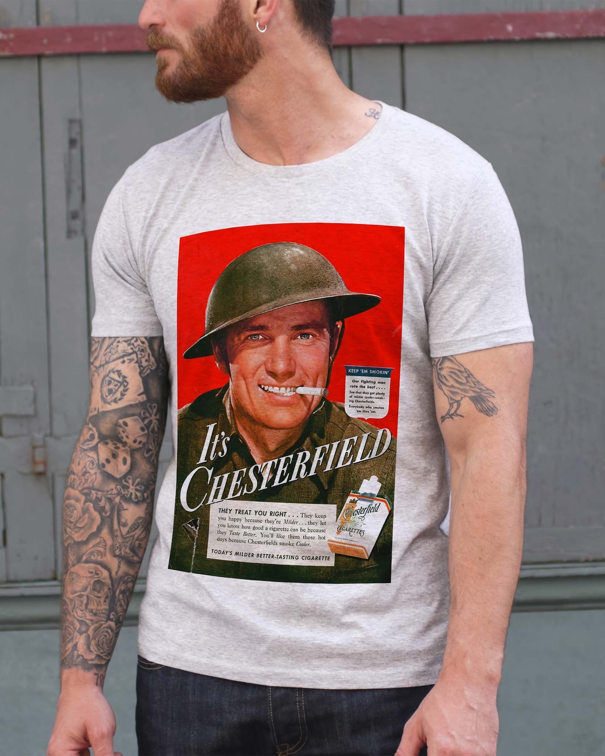 T-shirt Chesterfield Homme de couleur Blanc