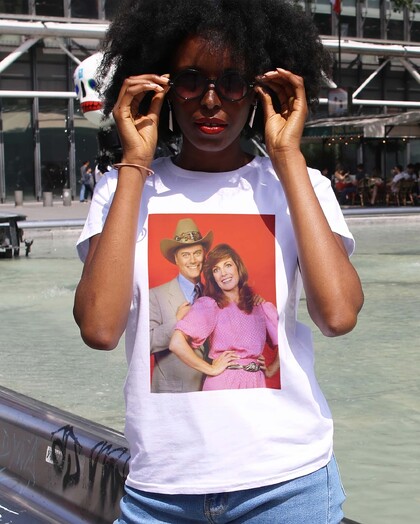 T-shirt JR Ewing & Sue Ellen Grafitee