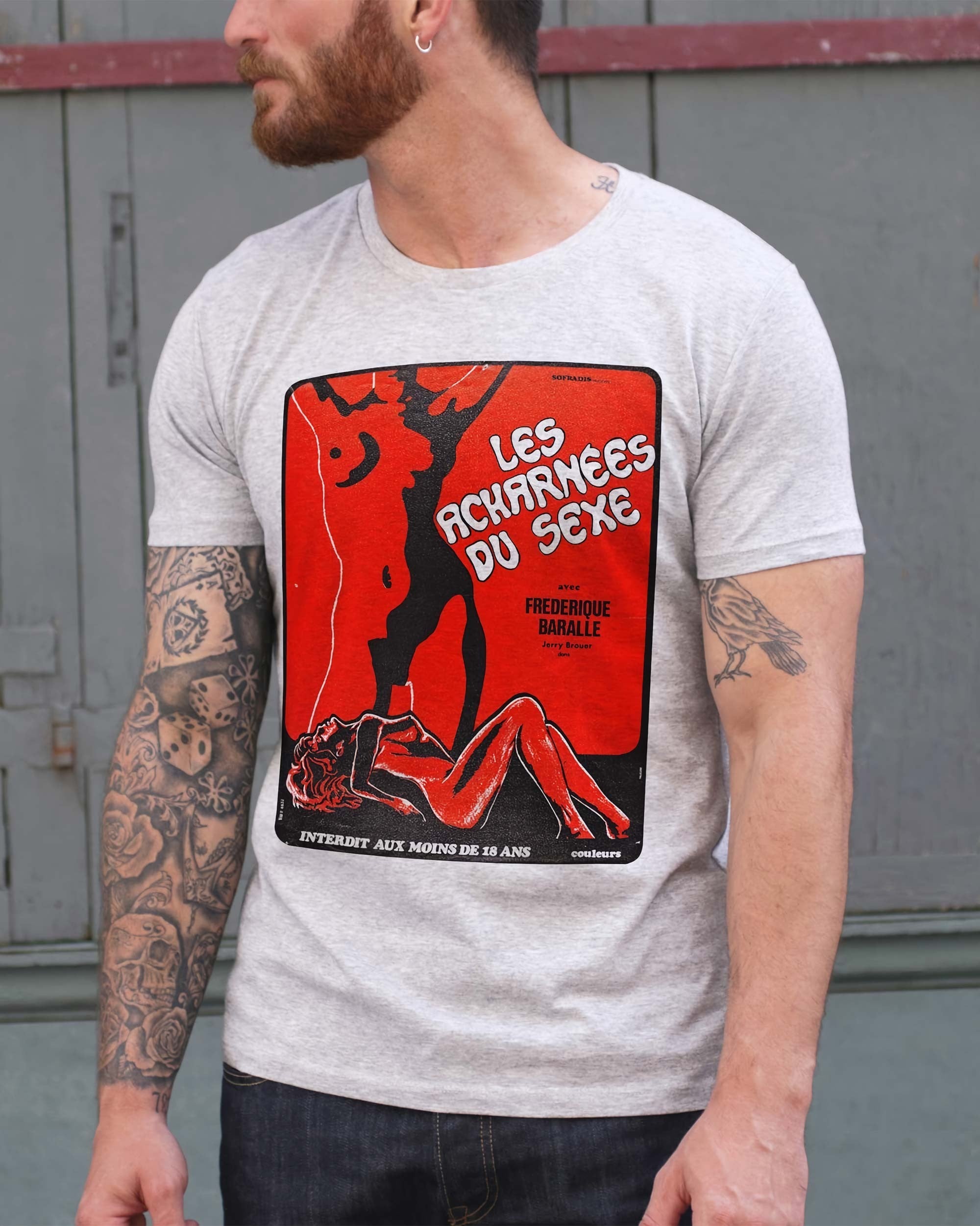 T-shirt Les Acharnées de couleur Blanc
