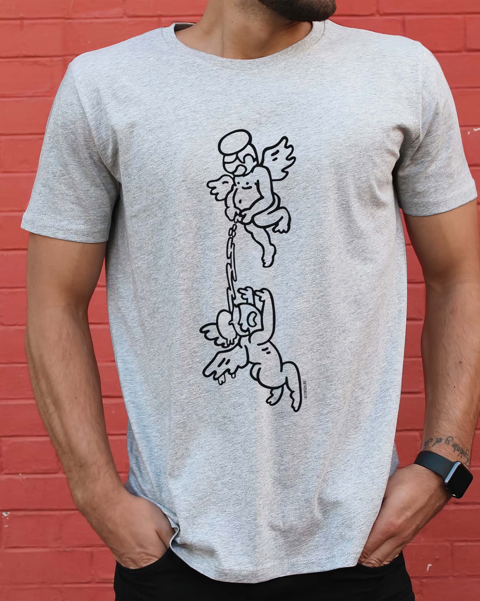 T-shirt Anges Rebelles de couleur Blanc par Sweet-As