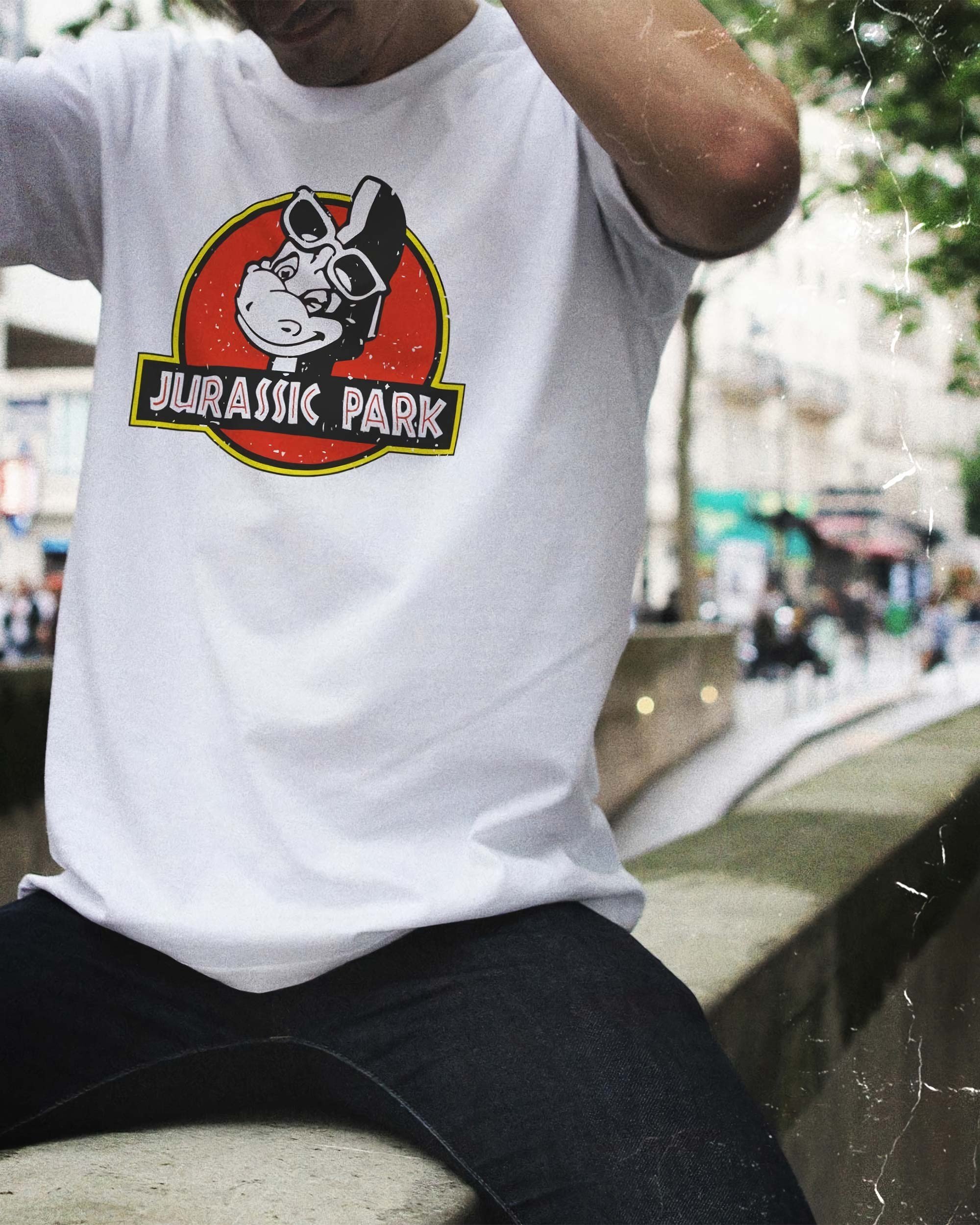 T-shirt Denver Park de couleur Blanc